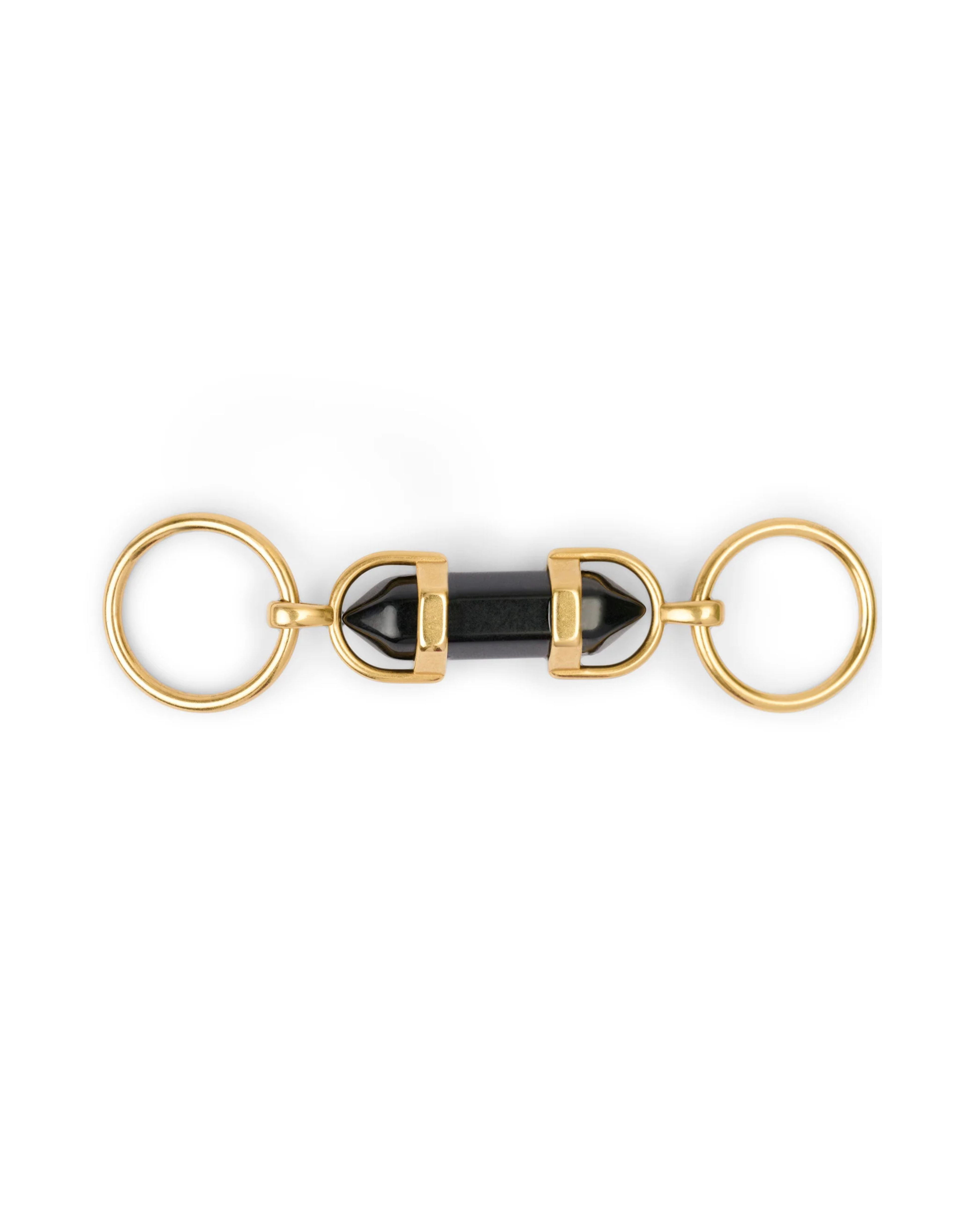 aura crystal charm (dog) | black obsidian | aura animale
