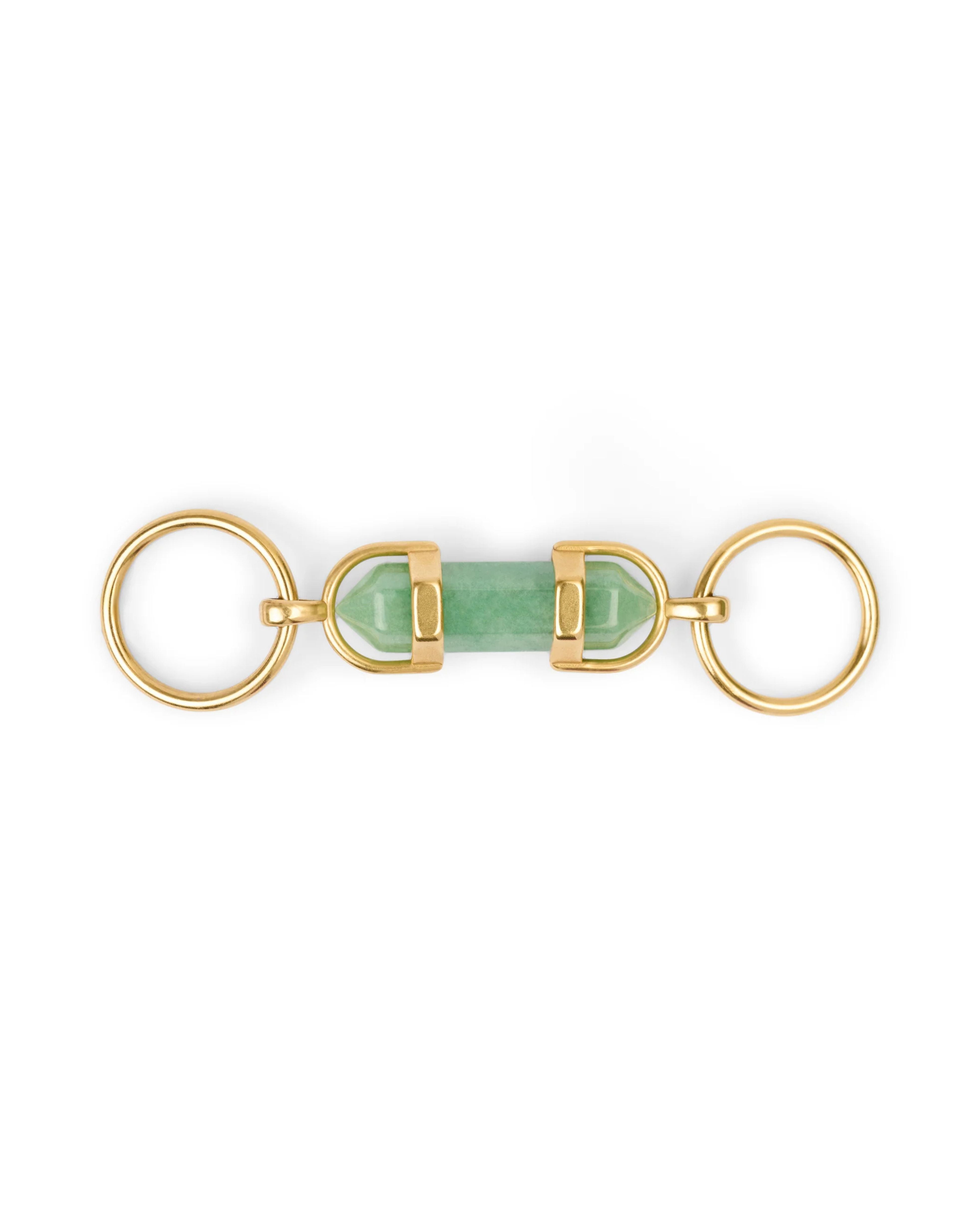 aura crystal charm (dog) | green aventurine | aura animale