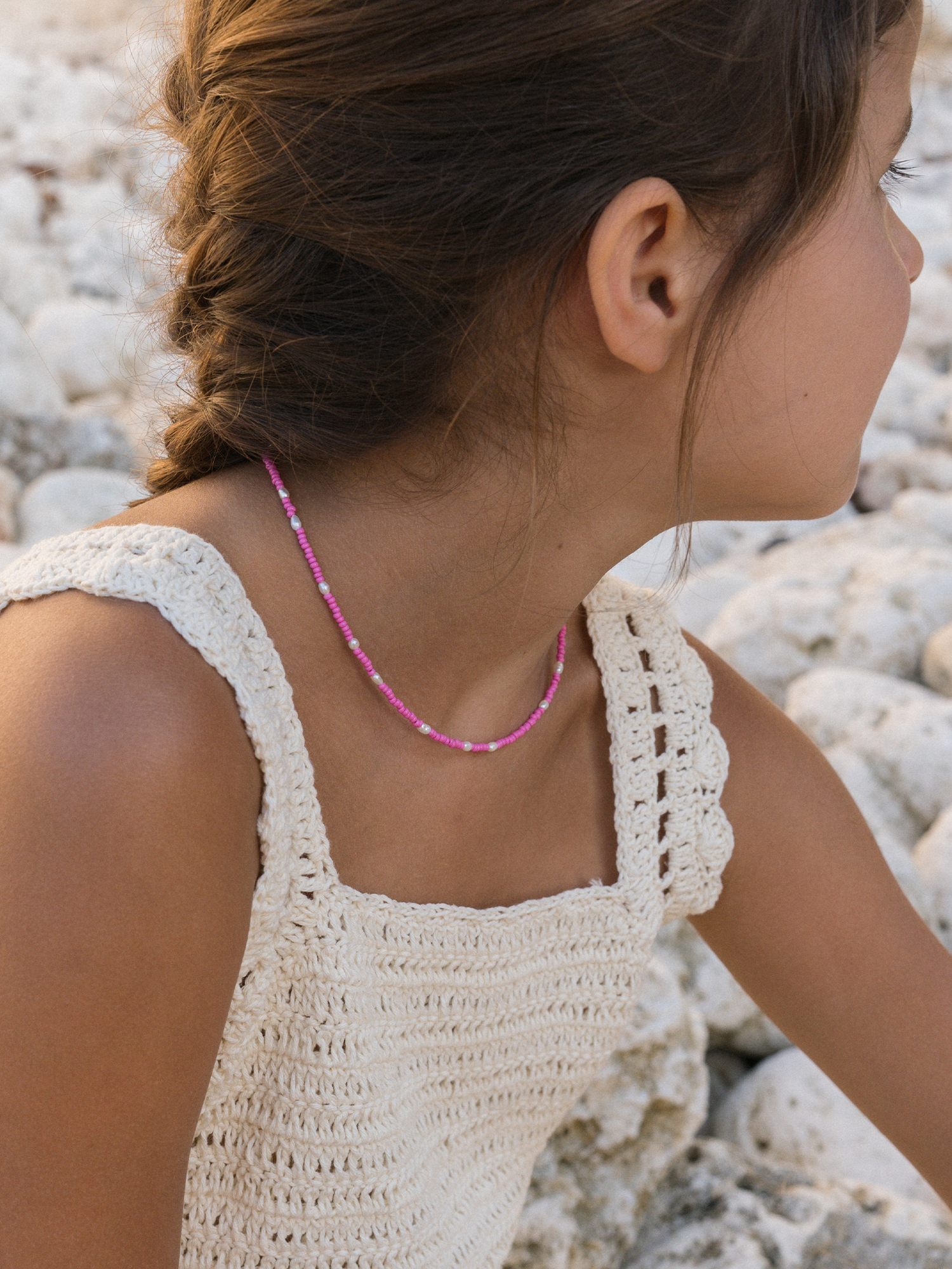 little kkj | pearl promesa necklace