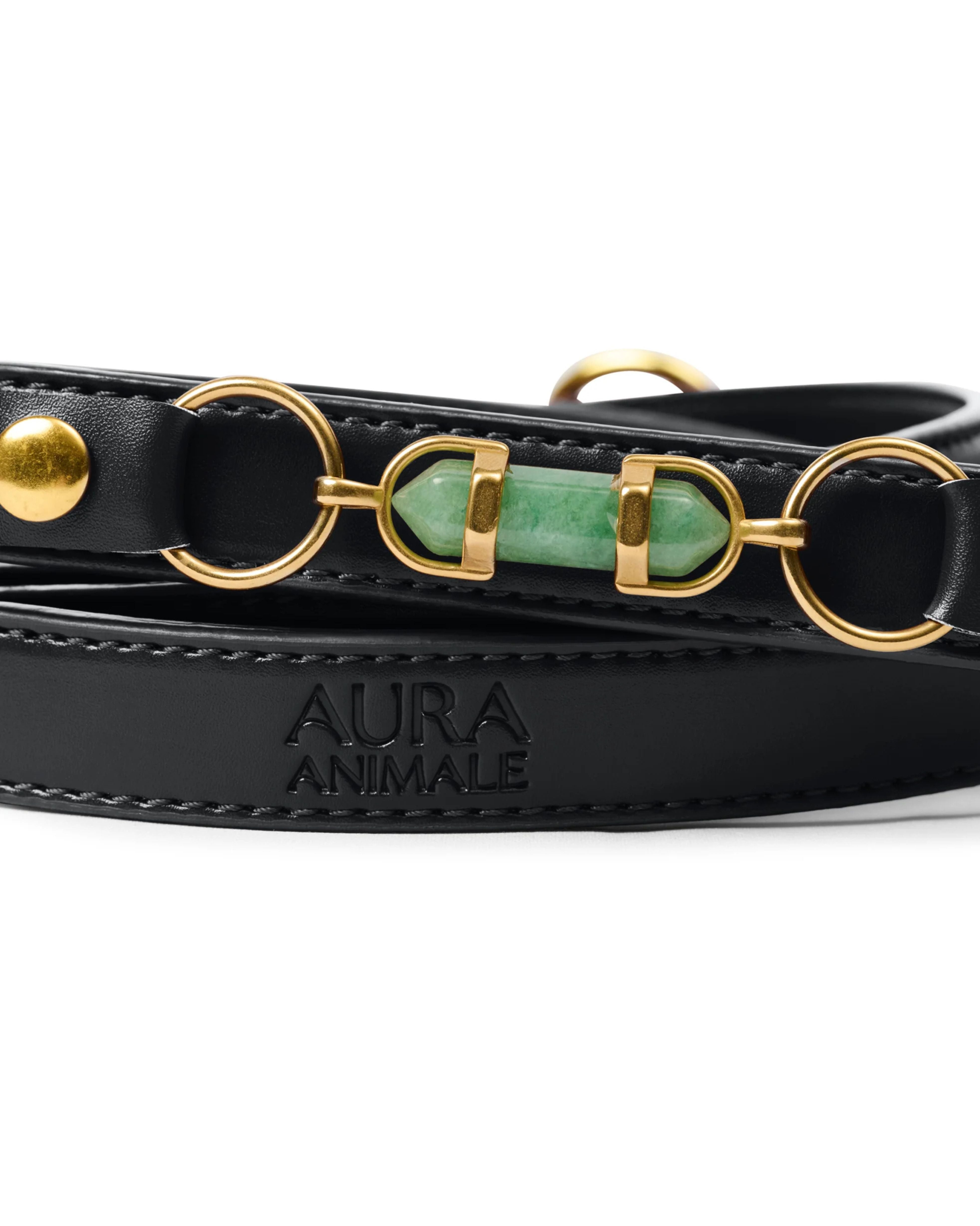 aura crystal charm (dog) | green aventurine | aura animale