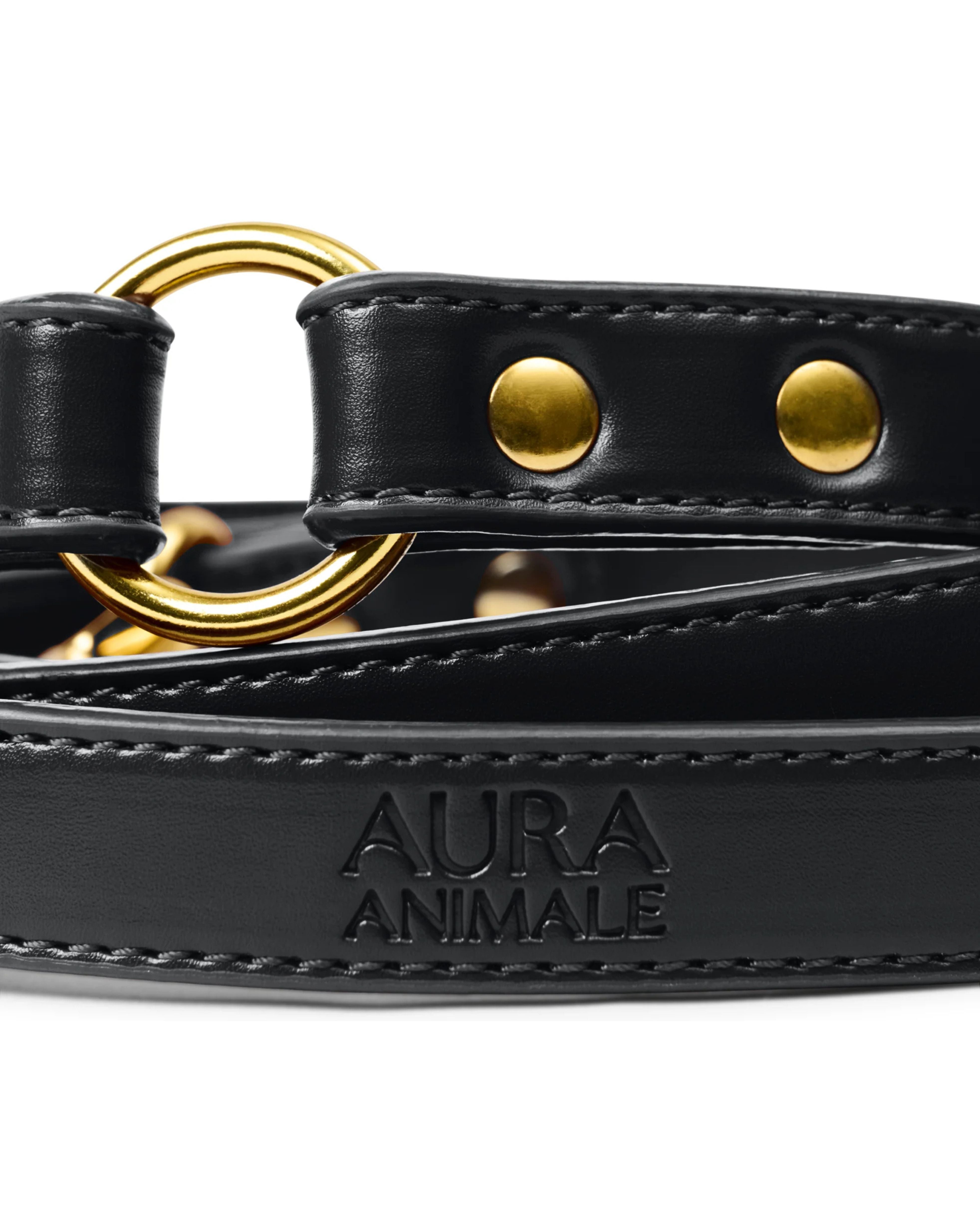 soul dog hands free lead | black | aura animale