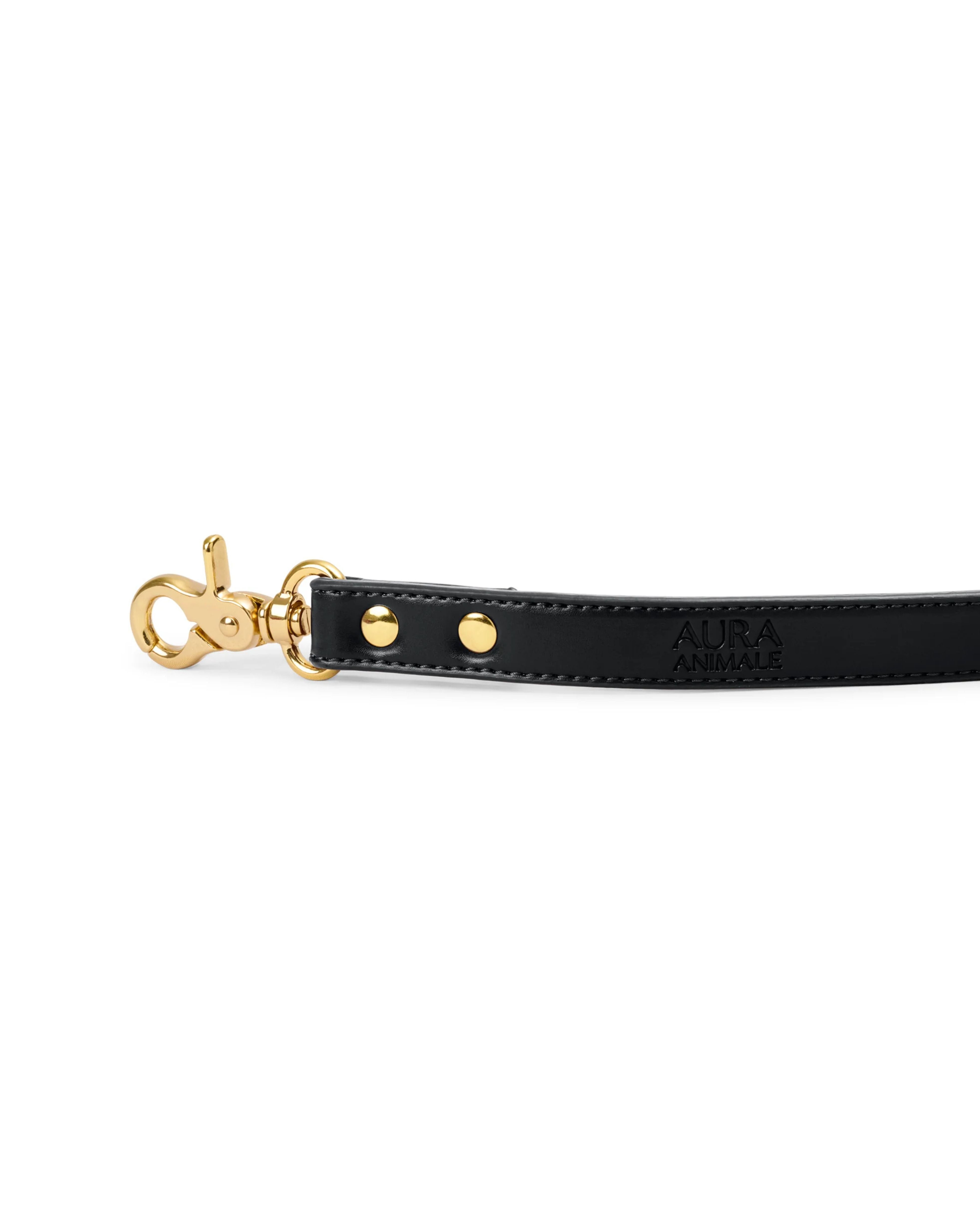 soul dog hands free lead | black | aura animale