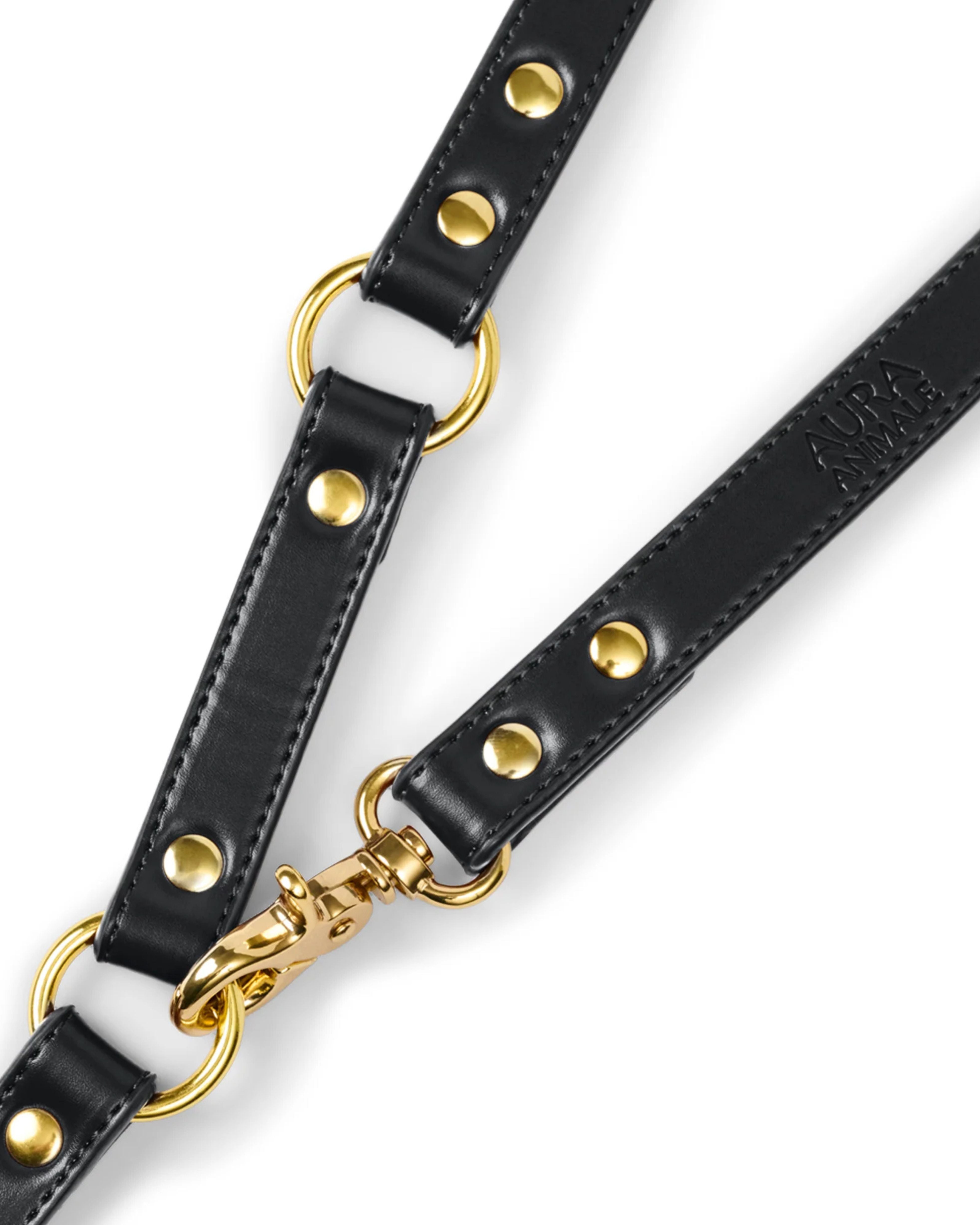 soul dog hands free lead | black | aura animale