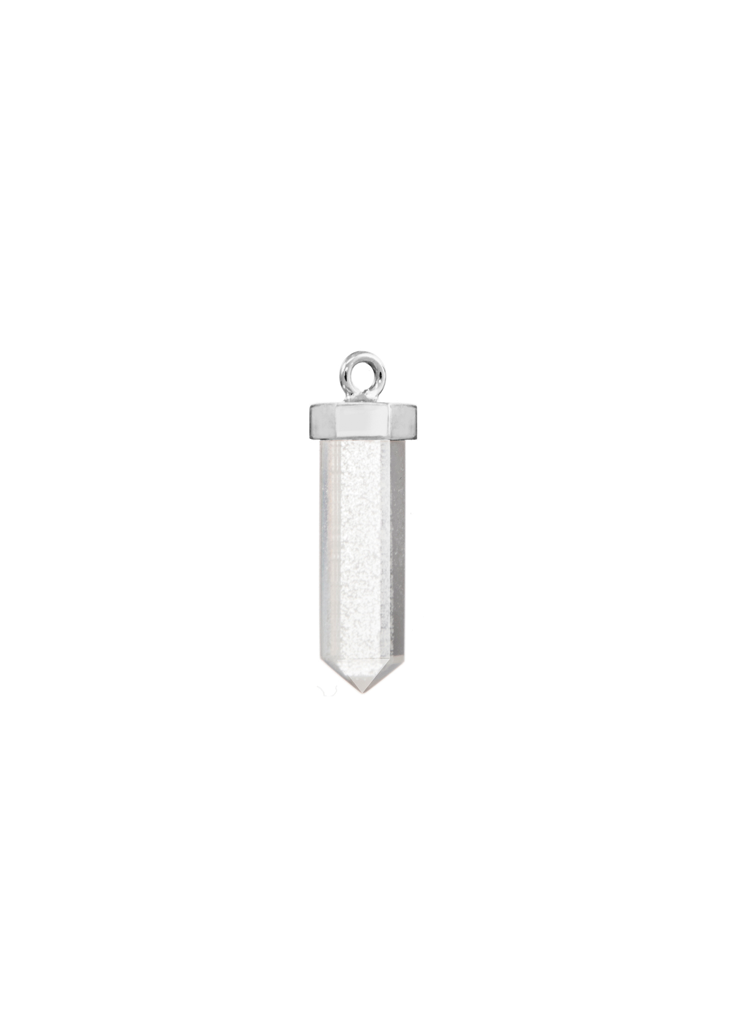 fire flies #2 earring charm | clear quartz