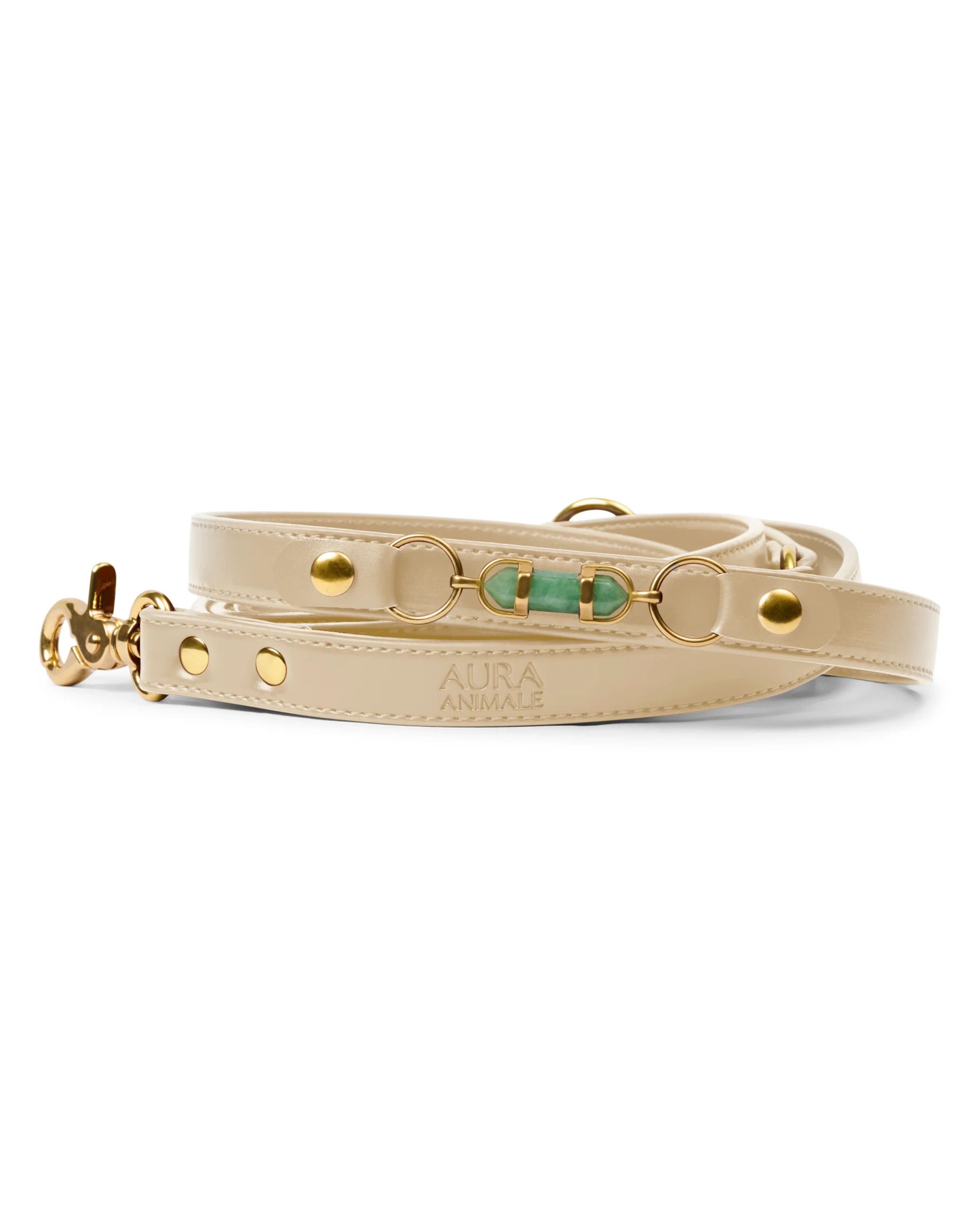 soul dog hands free lead | cream | aura animale