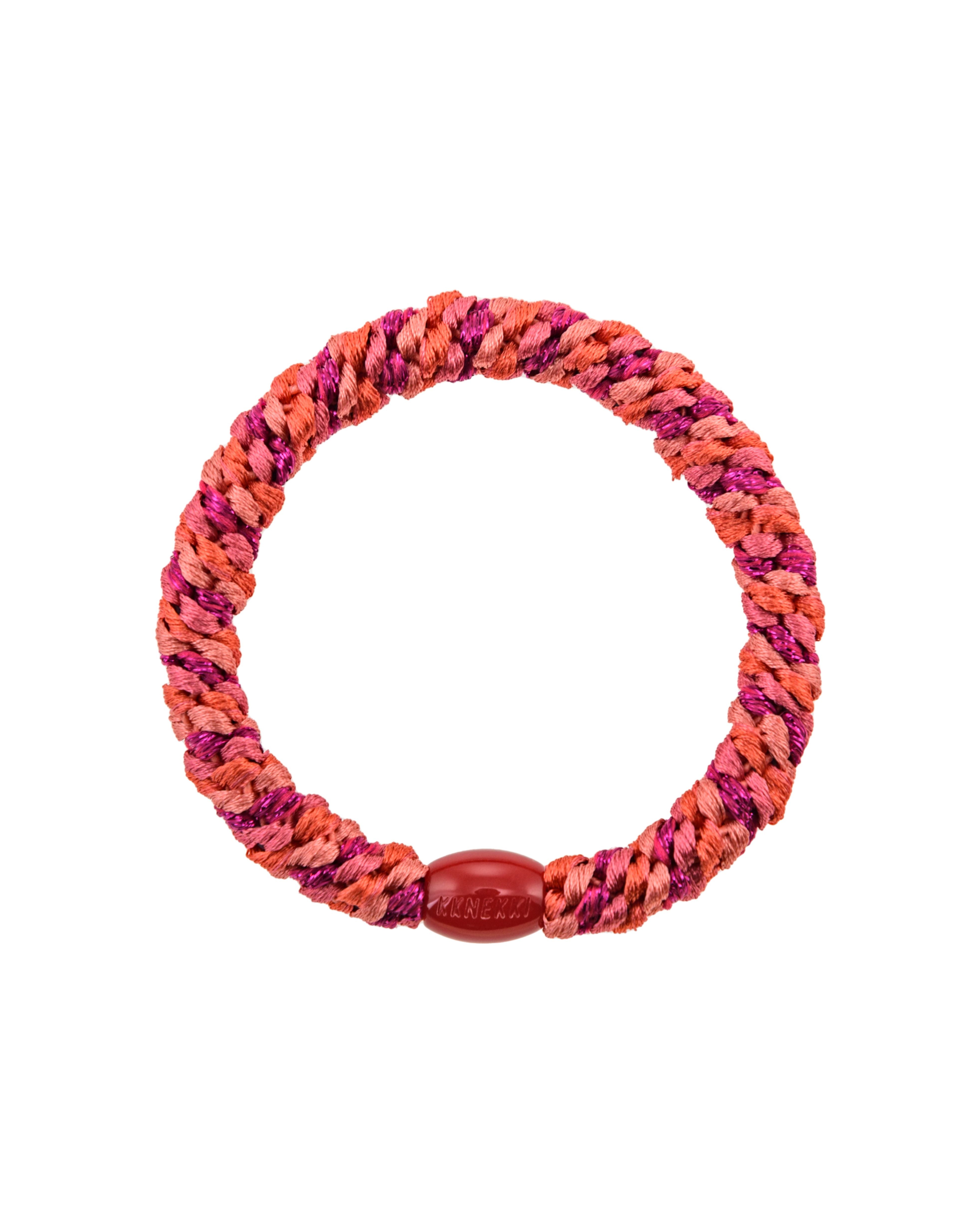 KKNEKKI Hair Elastic Electric Pink, Orange Raspberry
