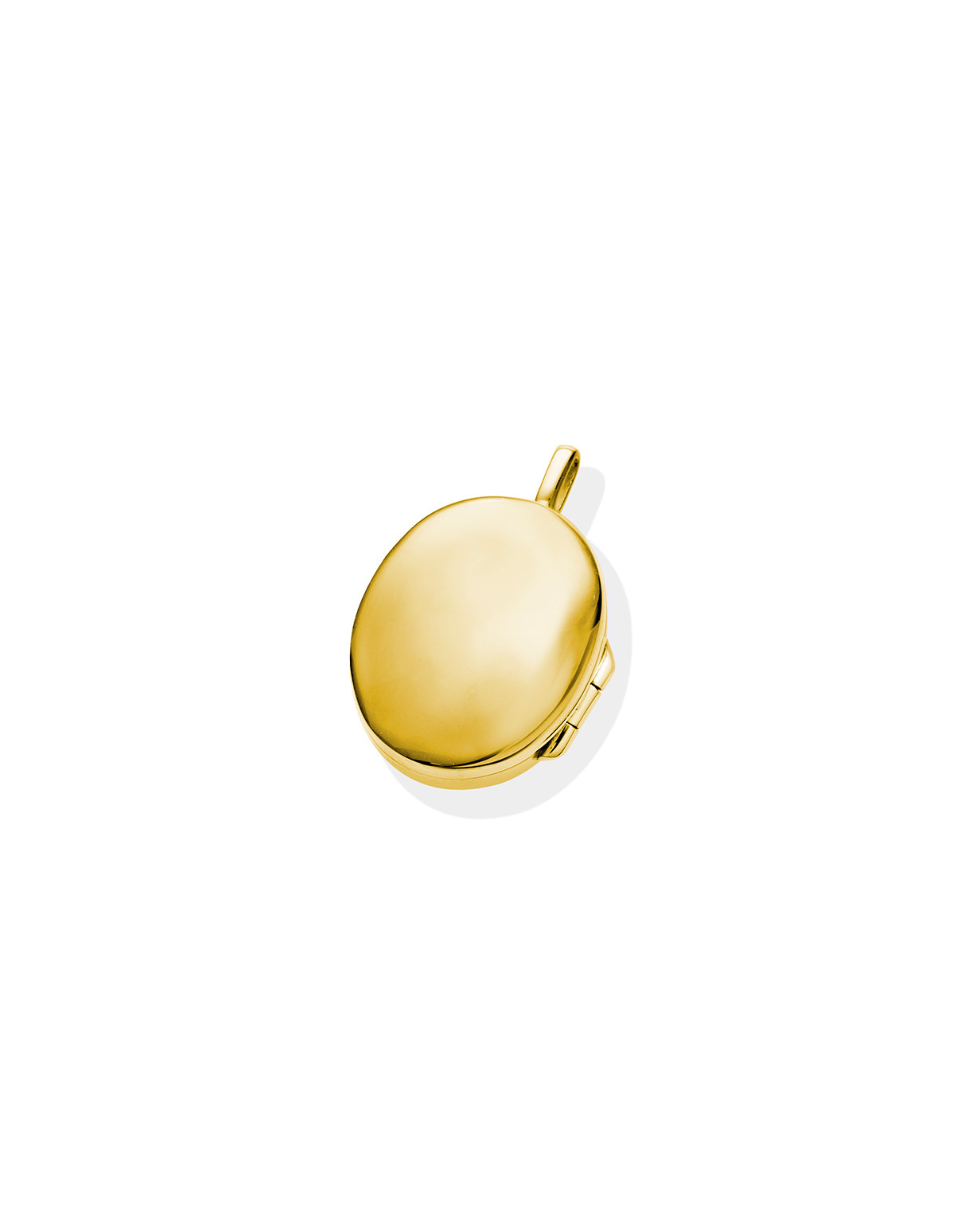 Gold Photo Locket Charm for Necklace