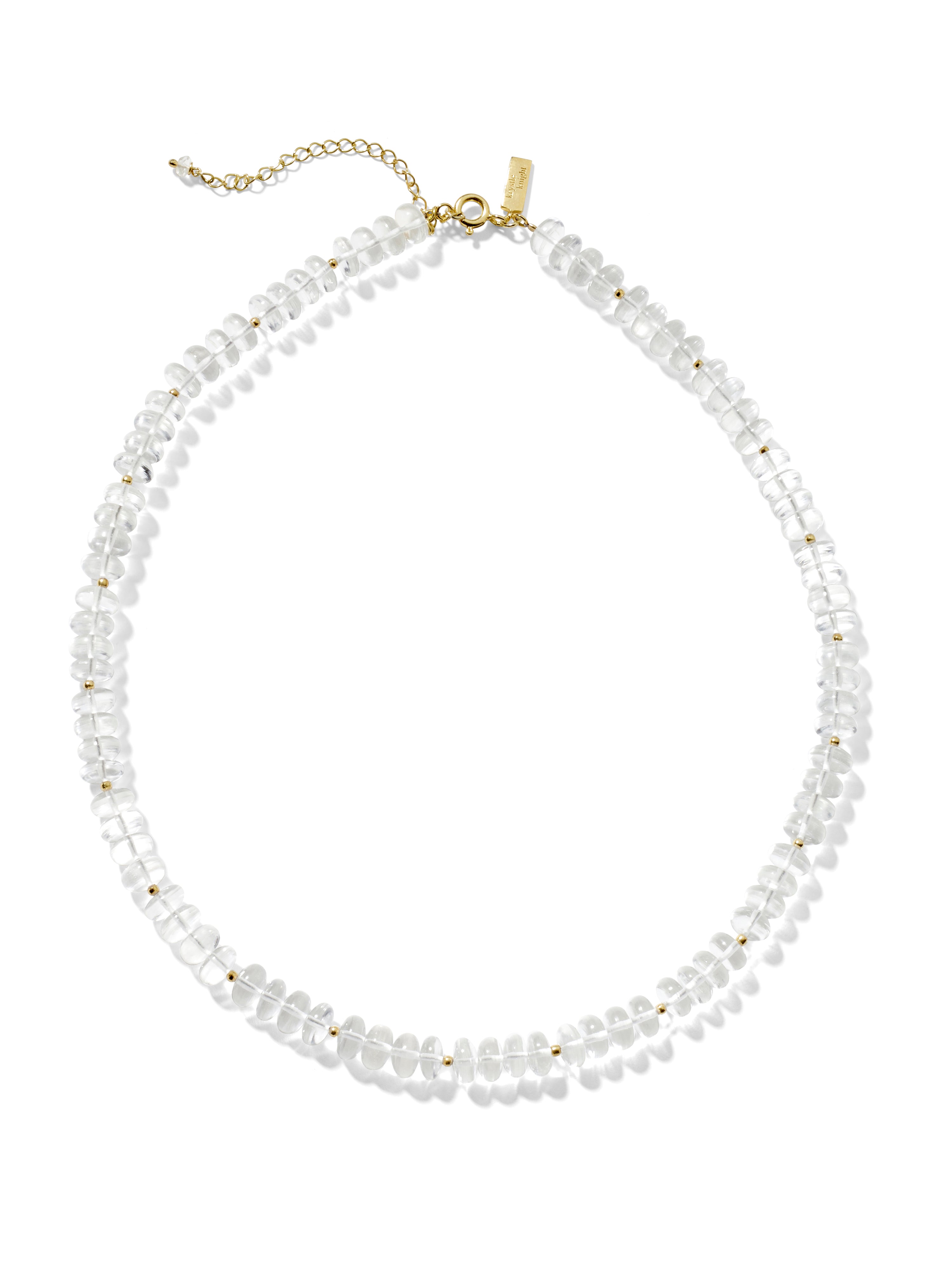 evoke necklace | clear quartz