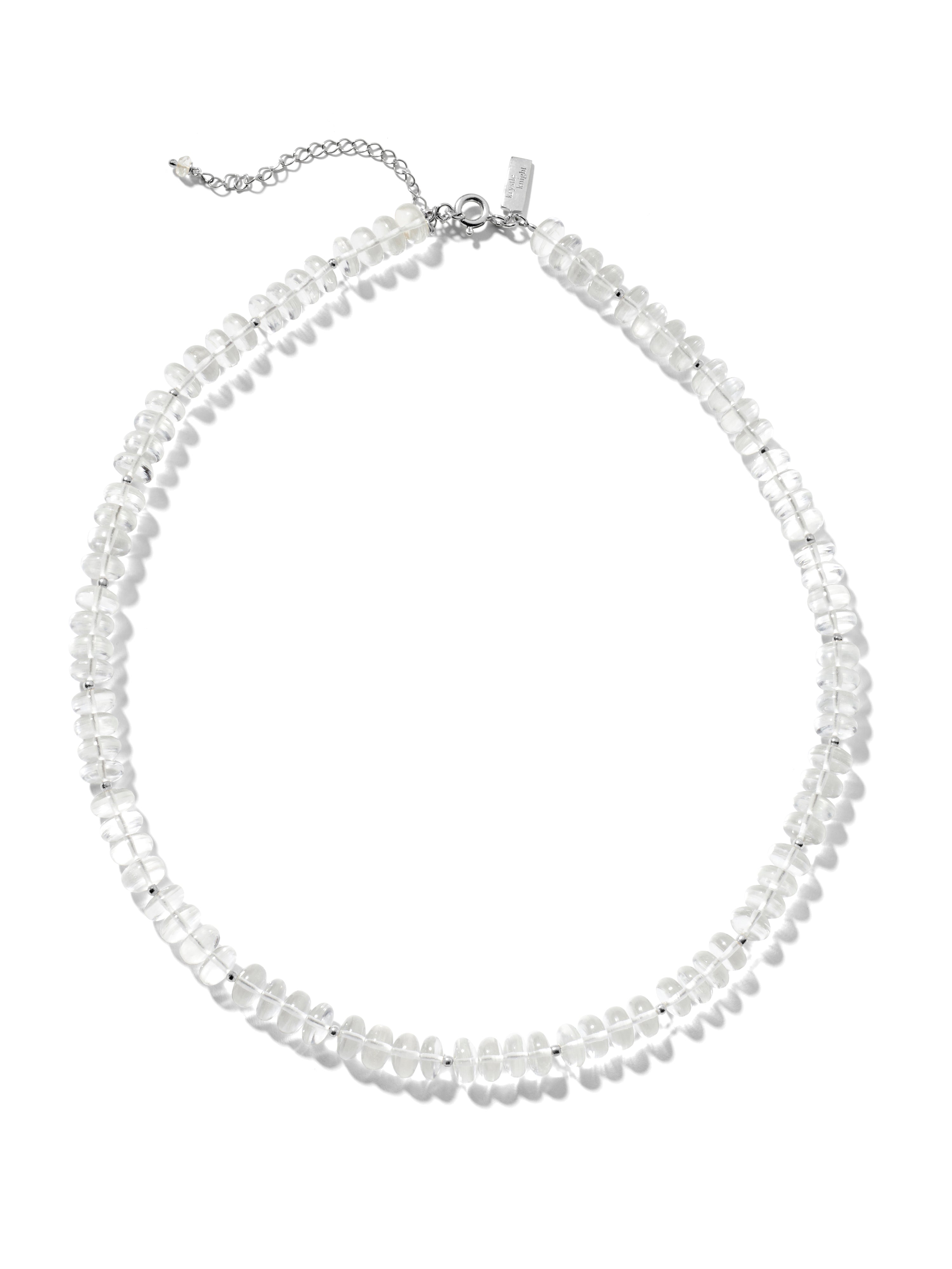 evoke necklace | clear quartz