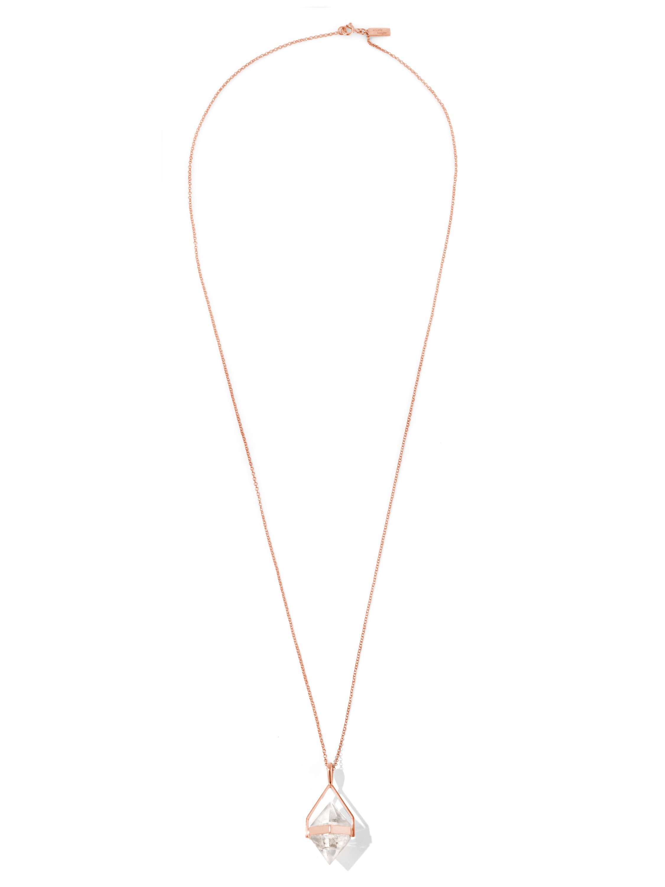 mini white aura necklace #3 | clear quartz