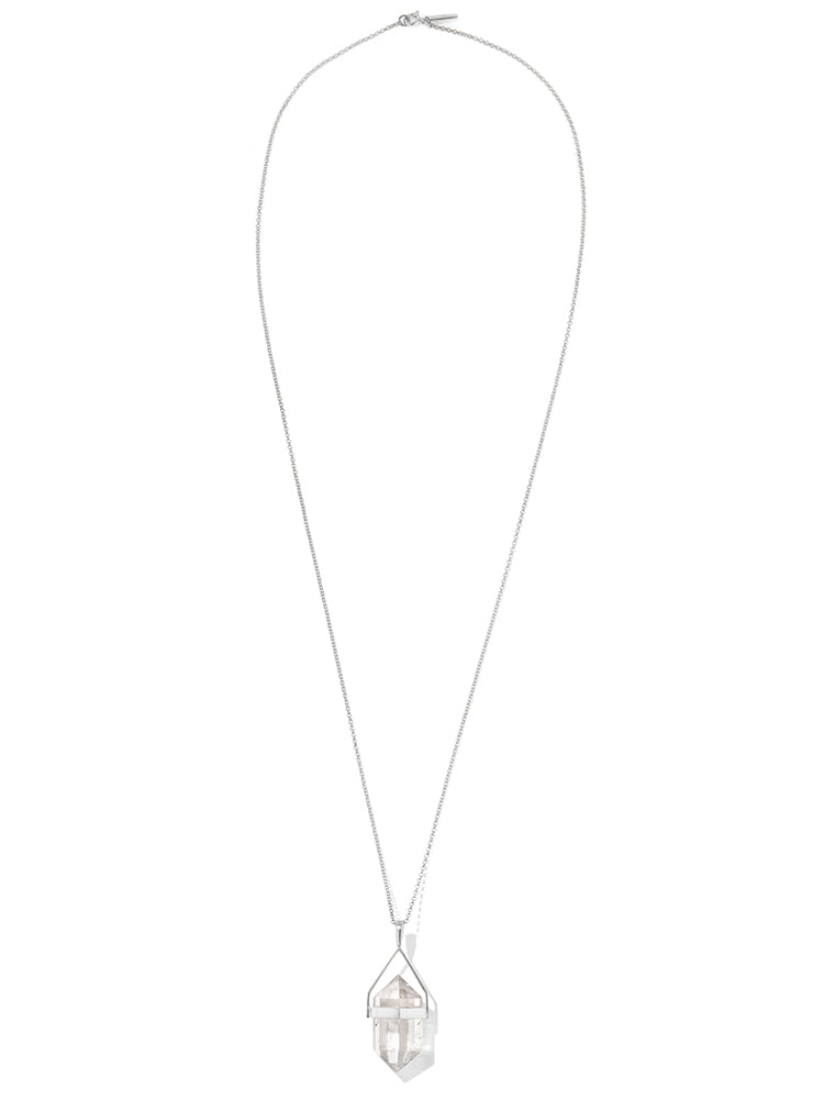 mini white aura necklace #5 | clear quartz