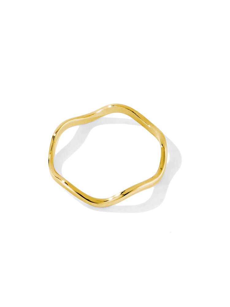 Wavey Ring in Gold