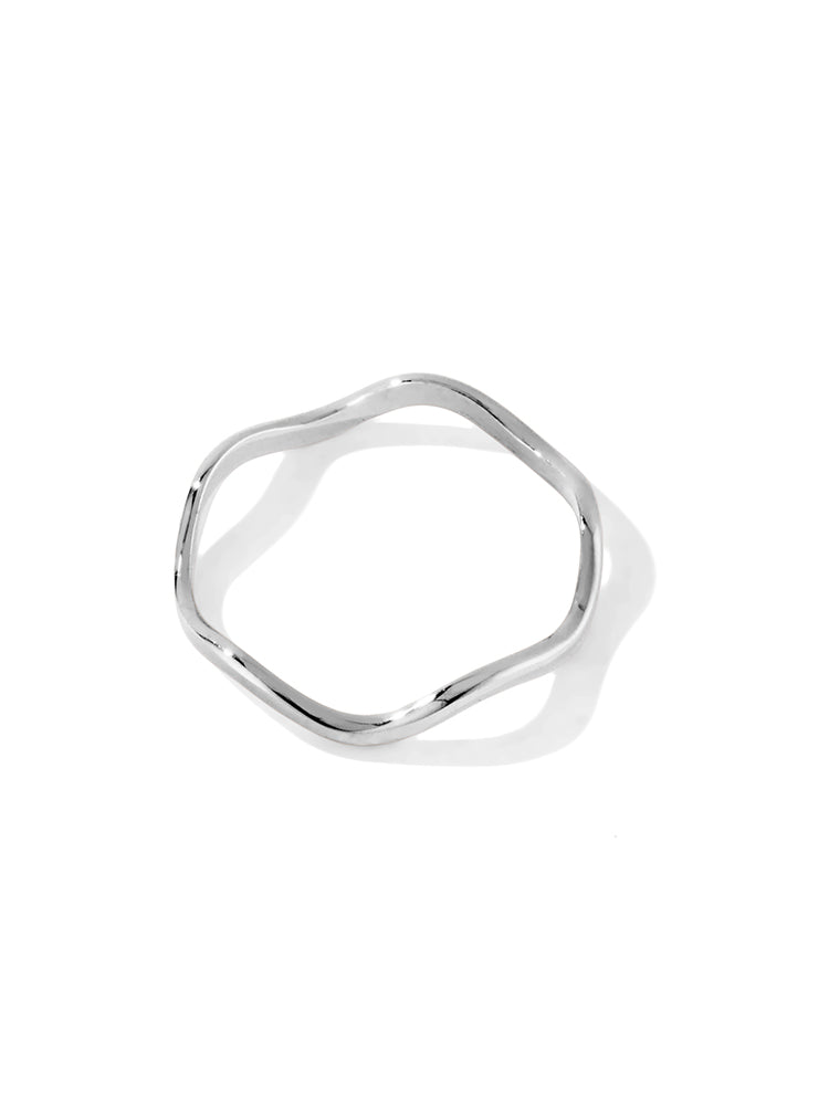 Wavey Ring in Sterling Silver