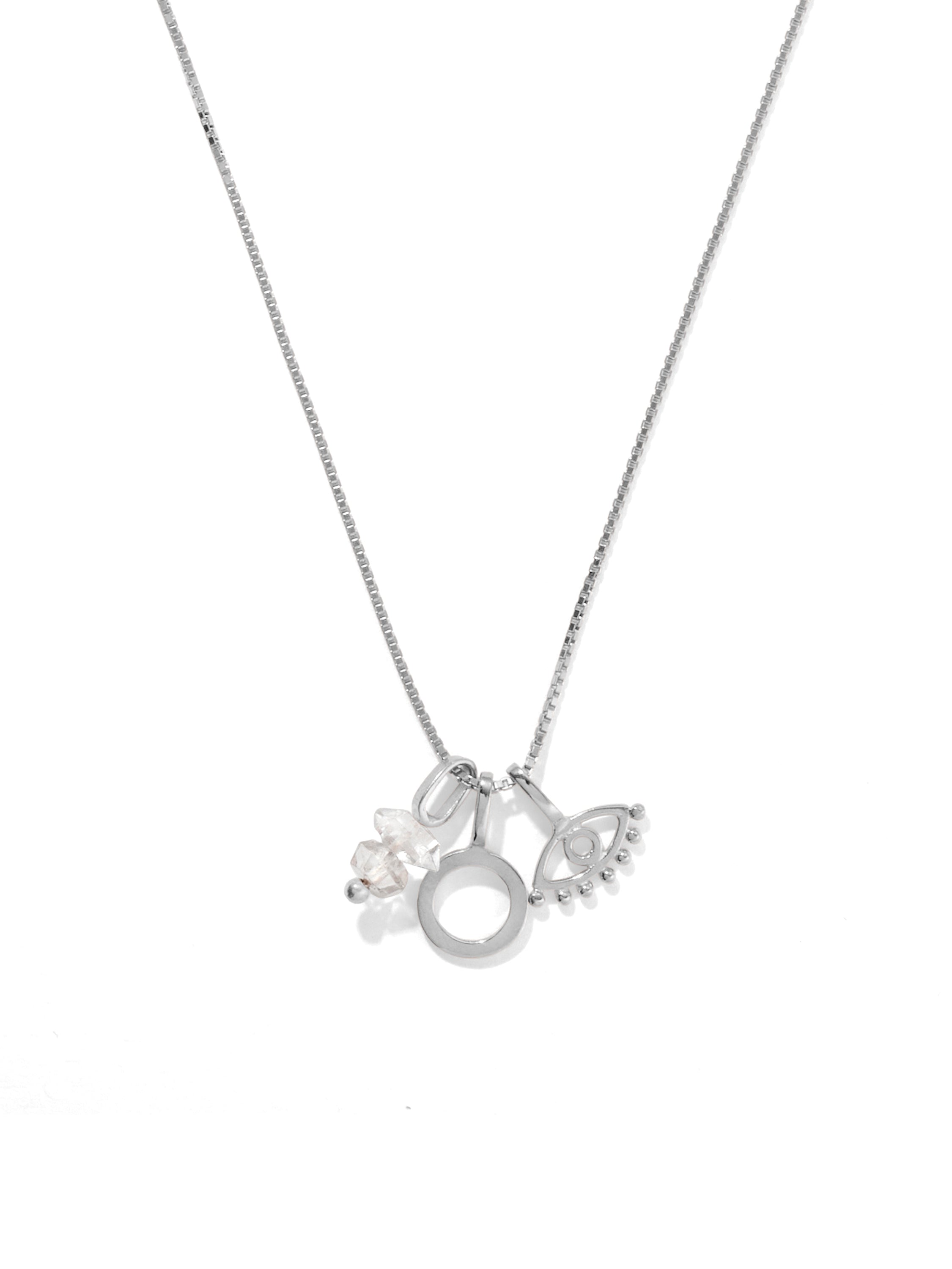 astral charm necklace | herkimer