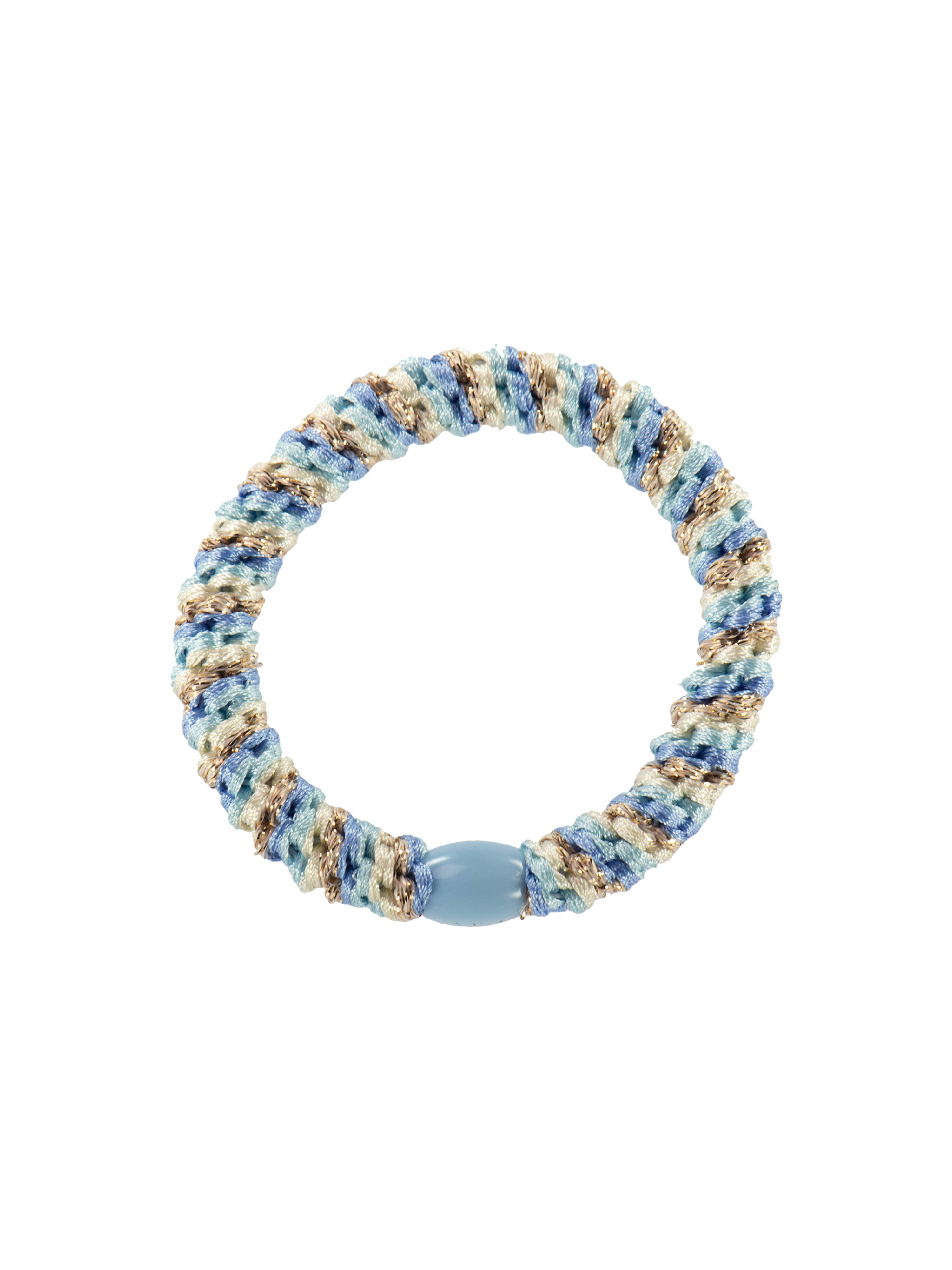 KKNEKKI Hair Elastic in Light Blue and Gold