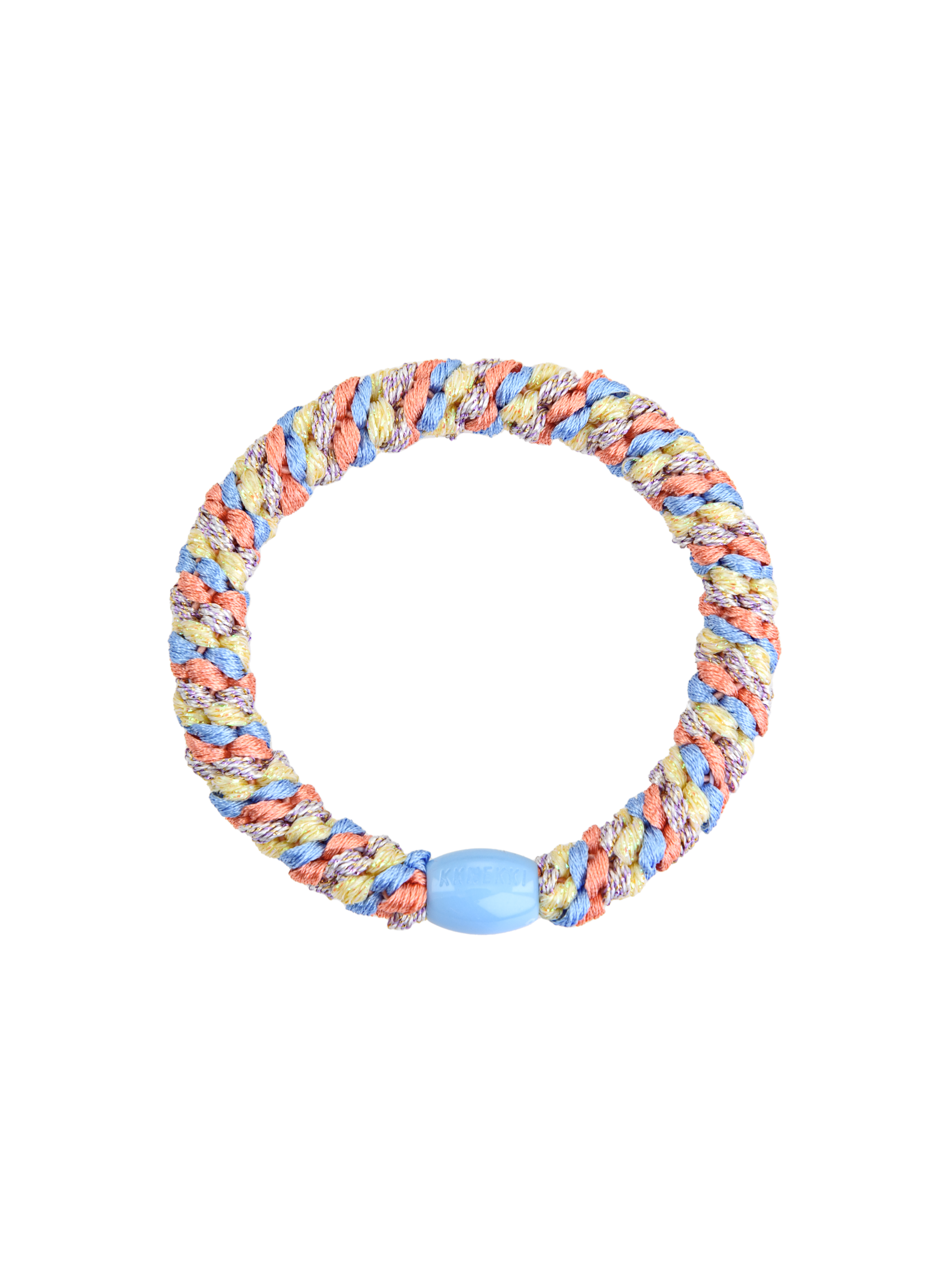 KKNEKKI Hair Elastic in Yellow, Blue and Peach