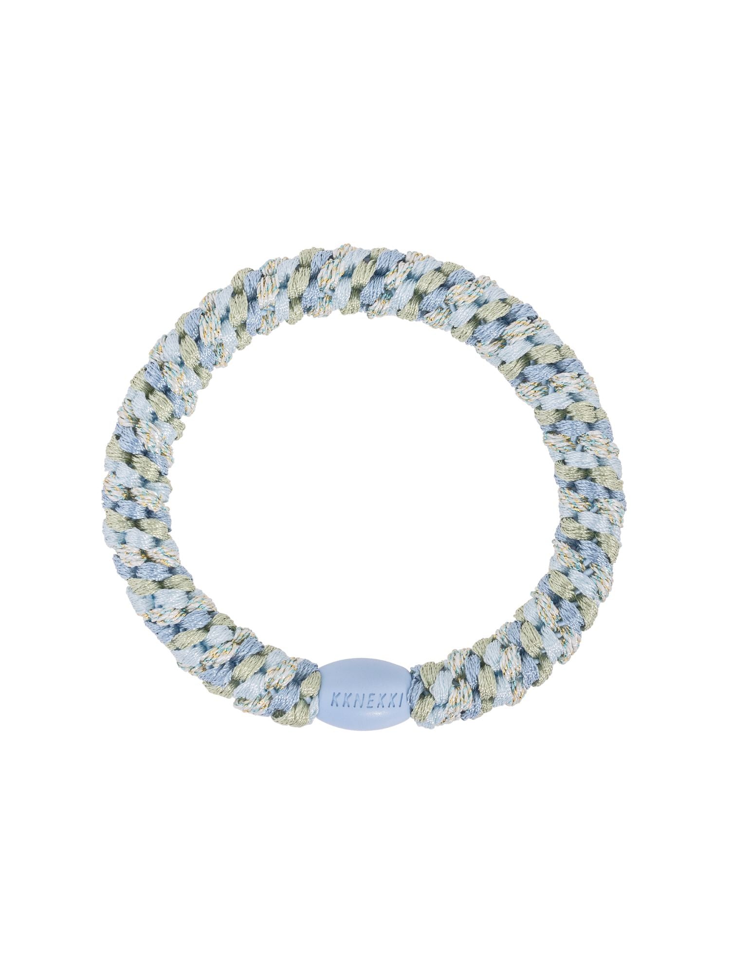 KKNEKKI Hair Elastic Baby Blue Glitter