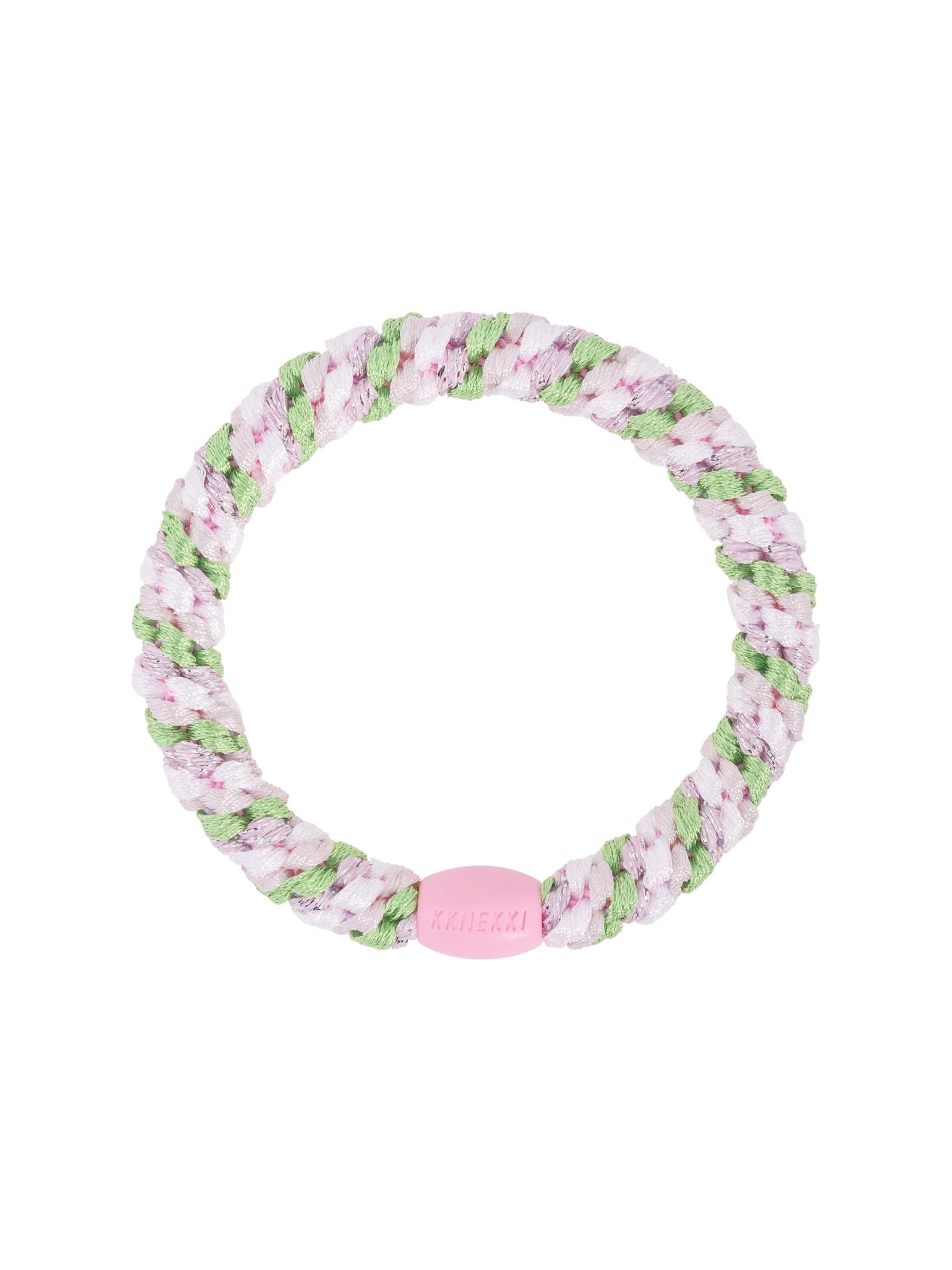 KKNEKKI Hair Elastic in Grass Green and Pink