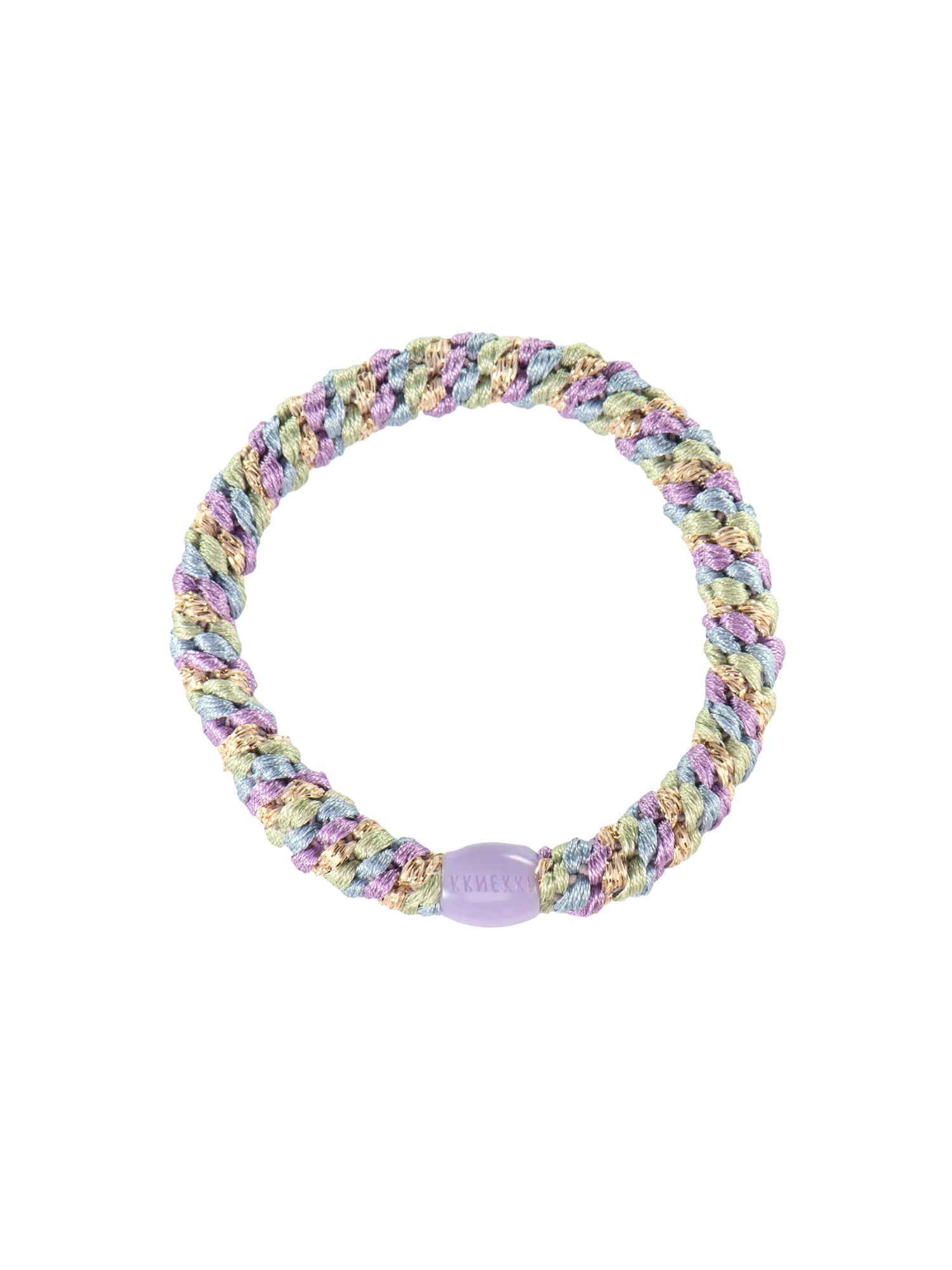 KKNEKKI Hair Elastic in Lavender and Sea Blue Glitter