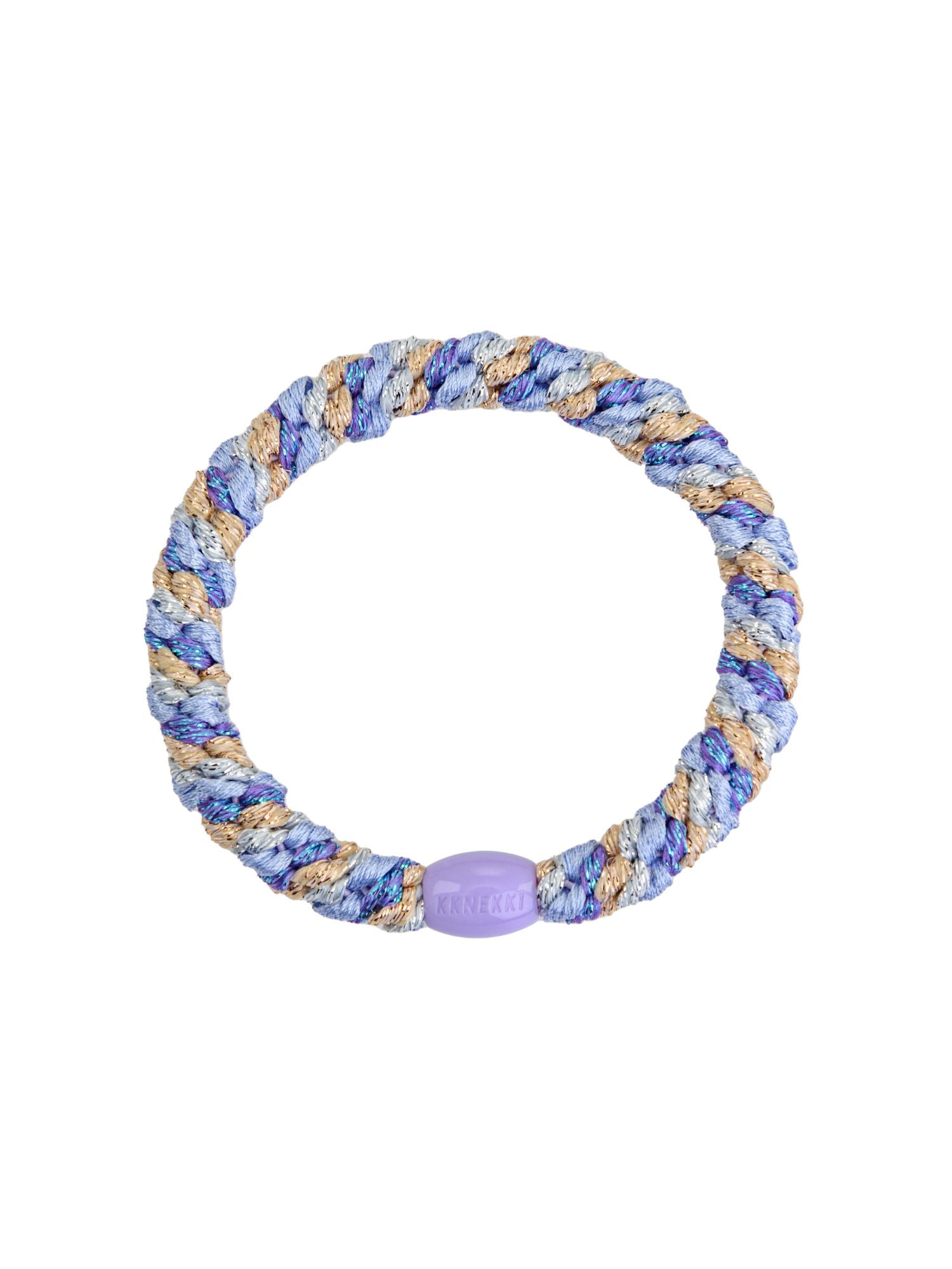 KKNEKKI Hair Elastic in Purple, Silver and Gold
