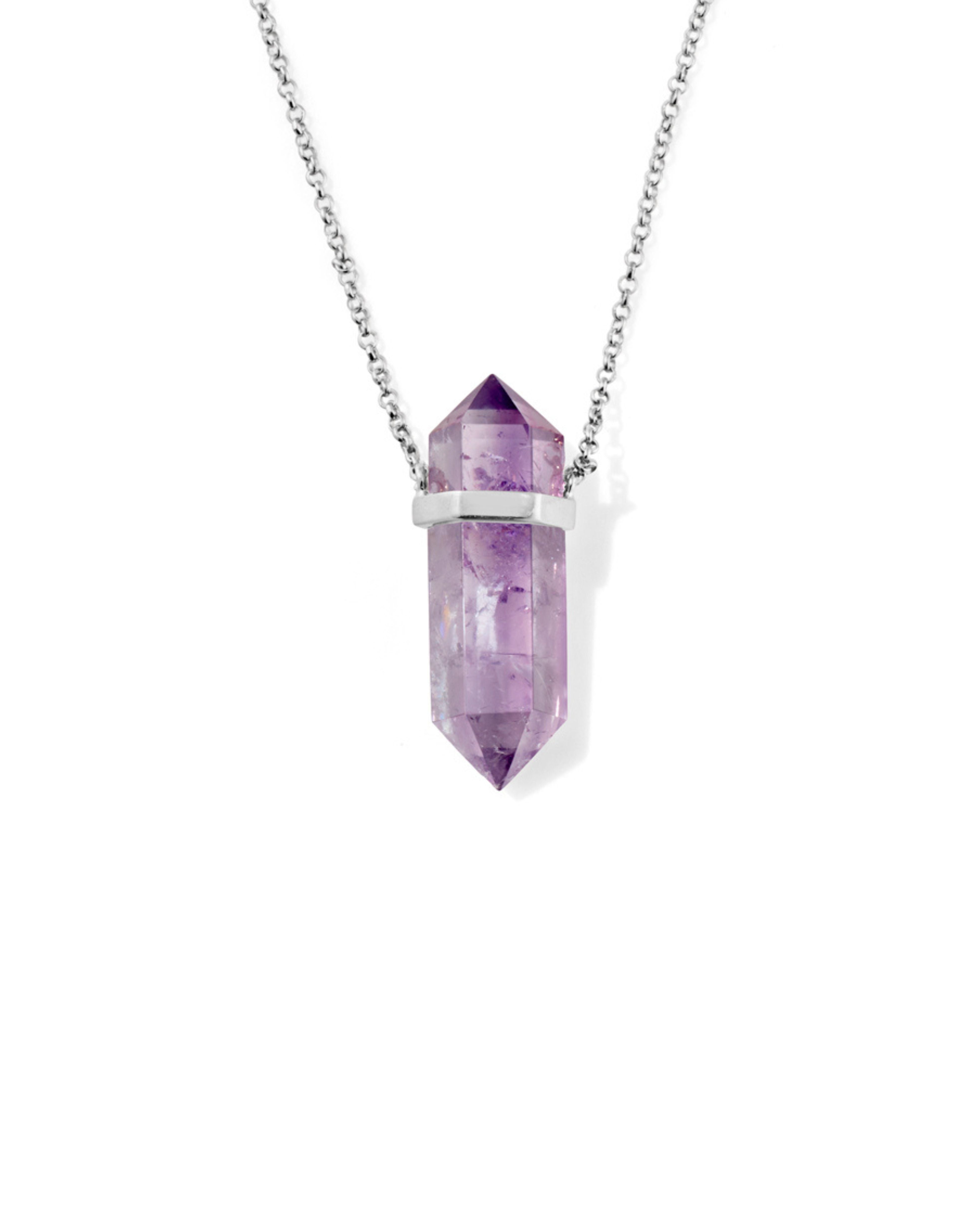 Mystic Waters Amethyst Silver Close