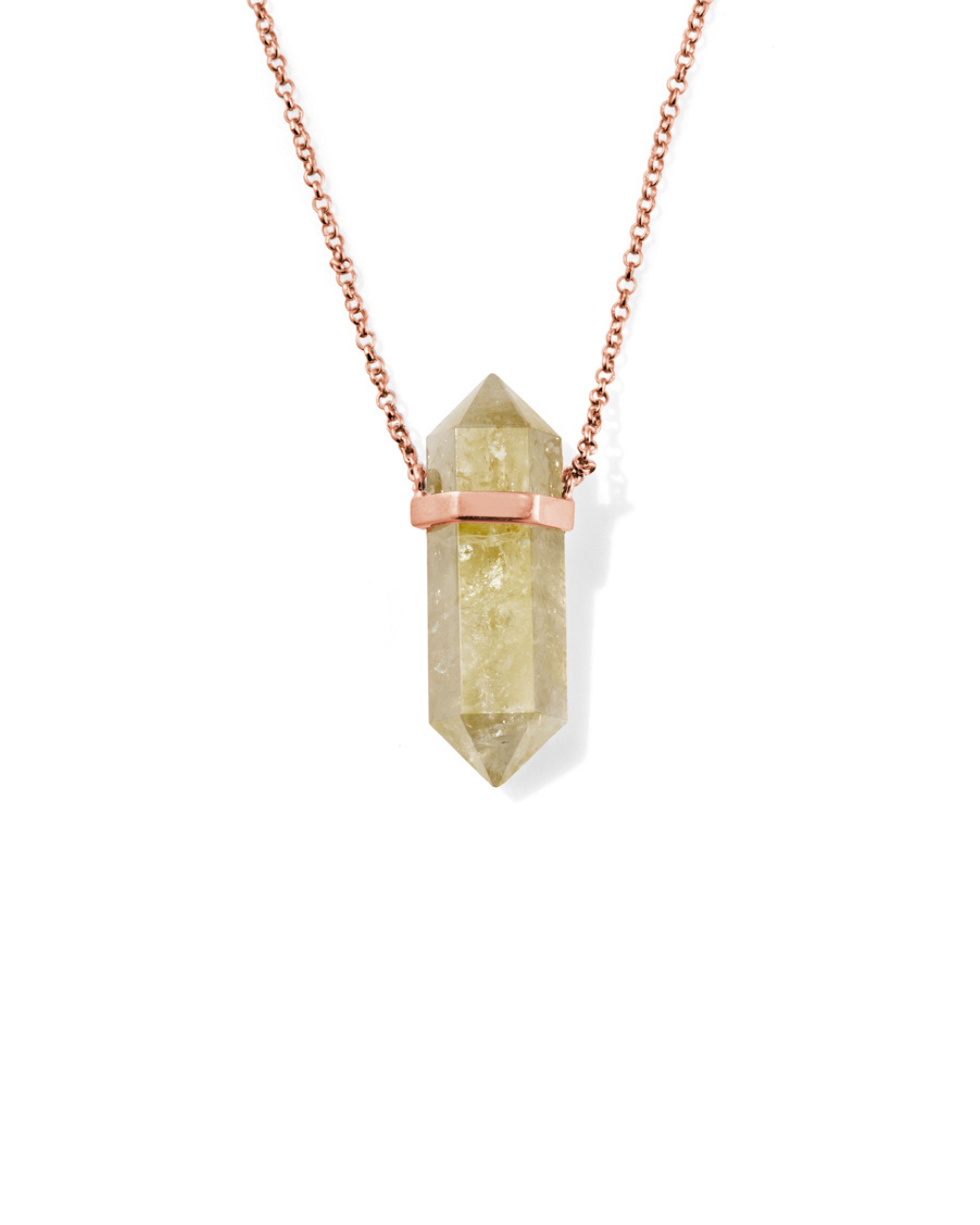 Mystic Waters Citrine Rose Gold Close
