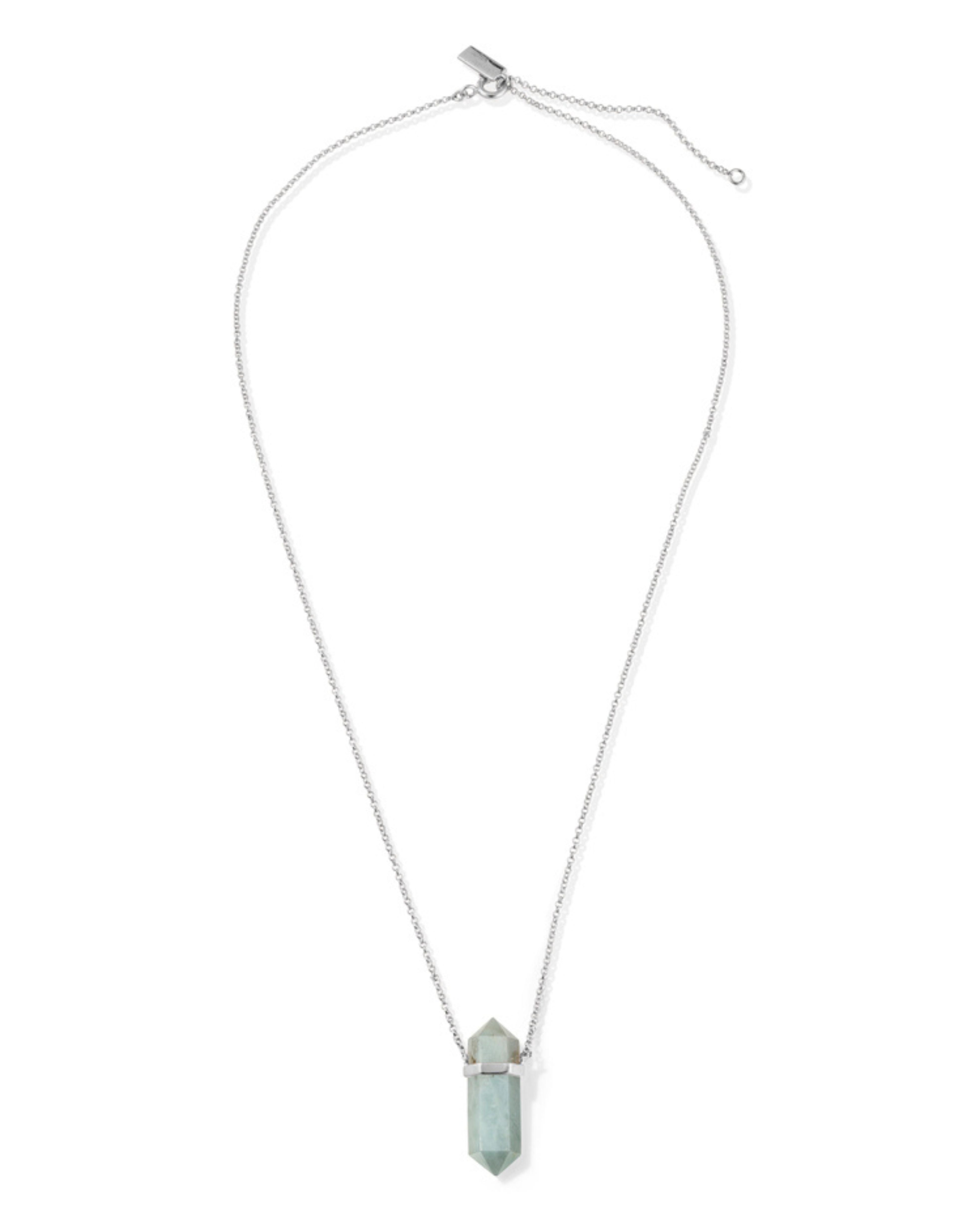 Mystic Waters Necklace Silver Aqua Marine Crystal