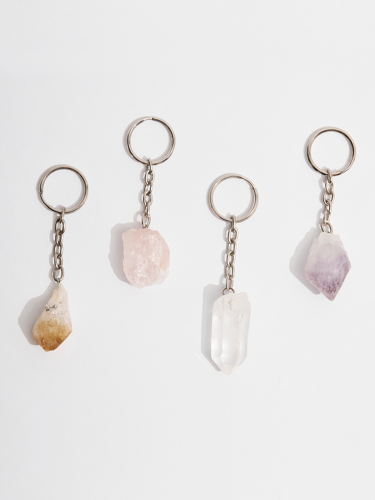 crystal keyring | rose quartz