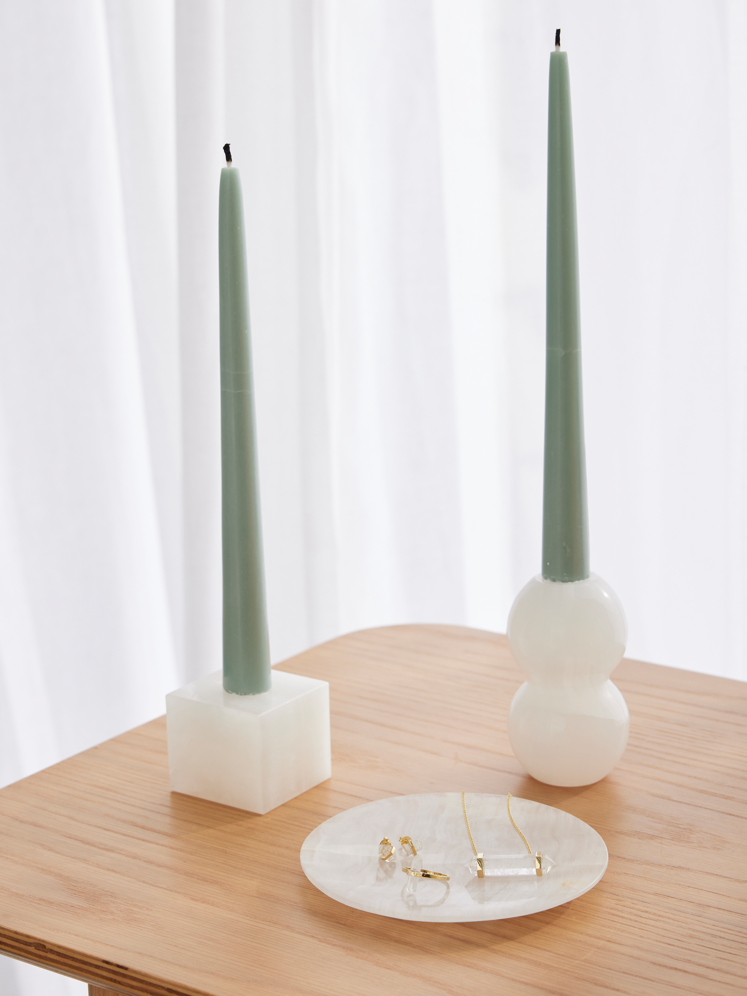 cube candle holder | onyx