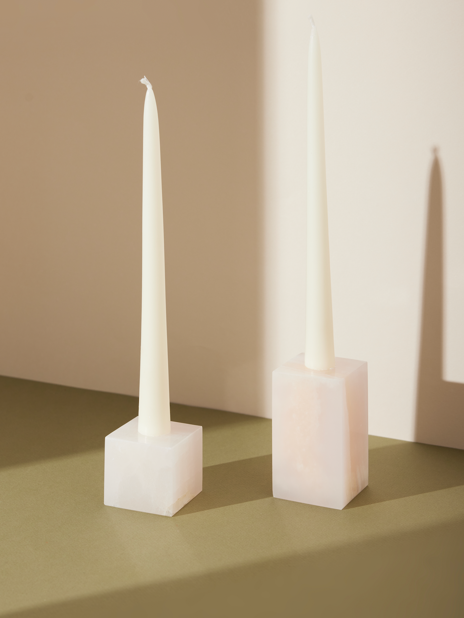 cube candle holder set | onyx