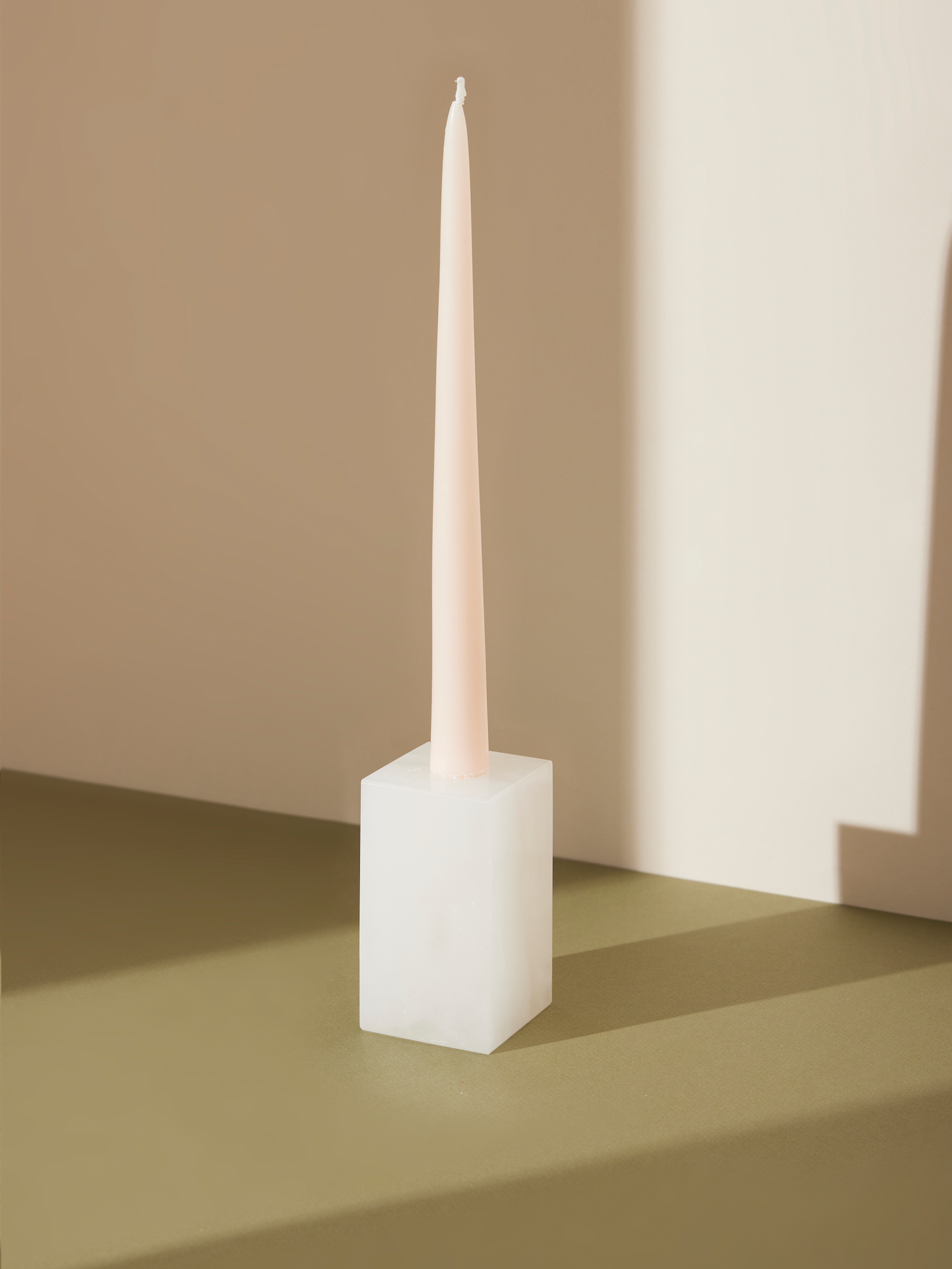 tall cube candle holder | onyx