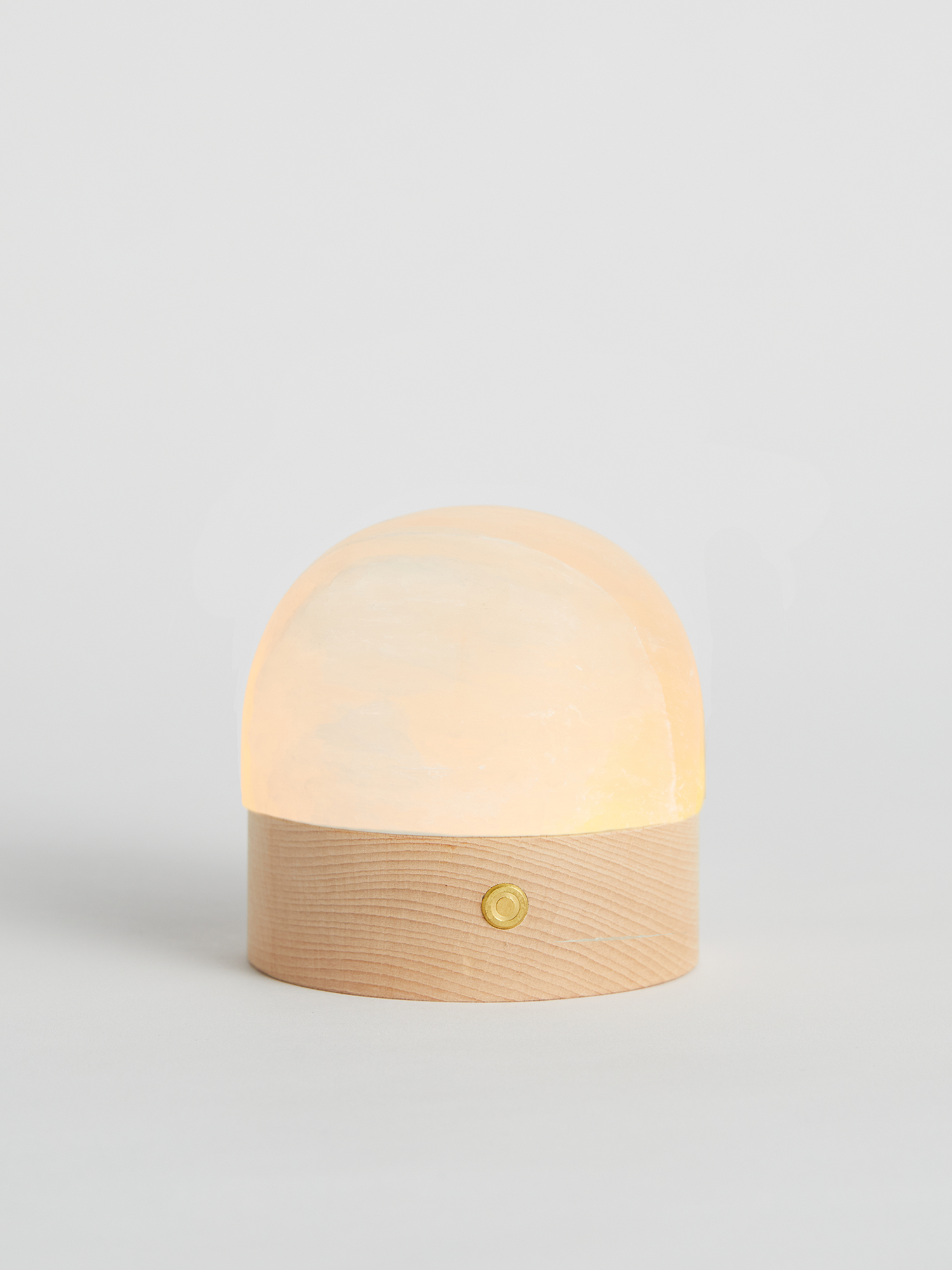 selenite dome light | small