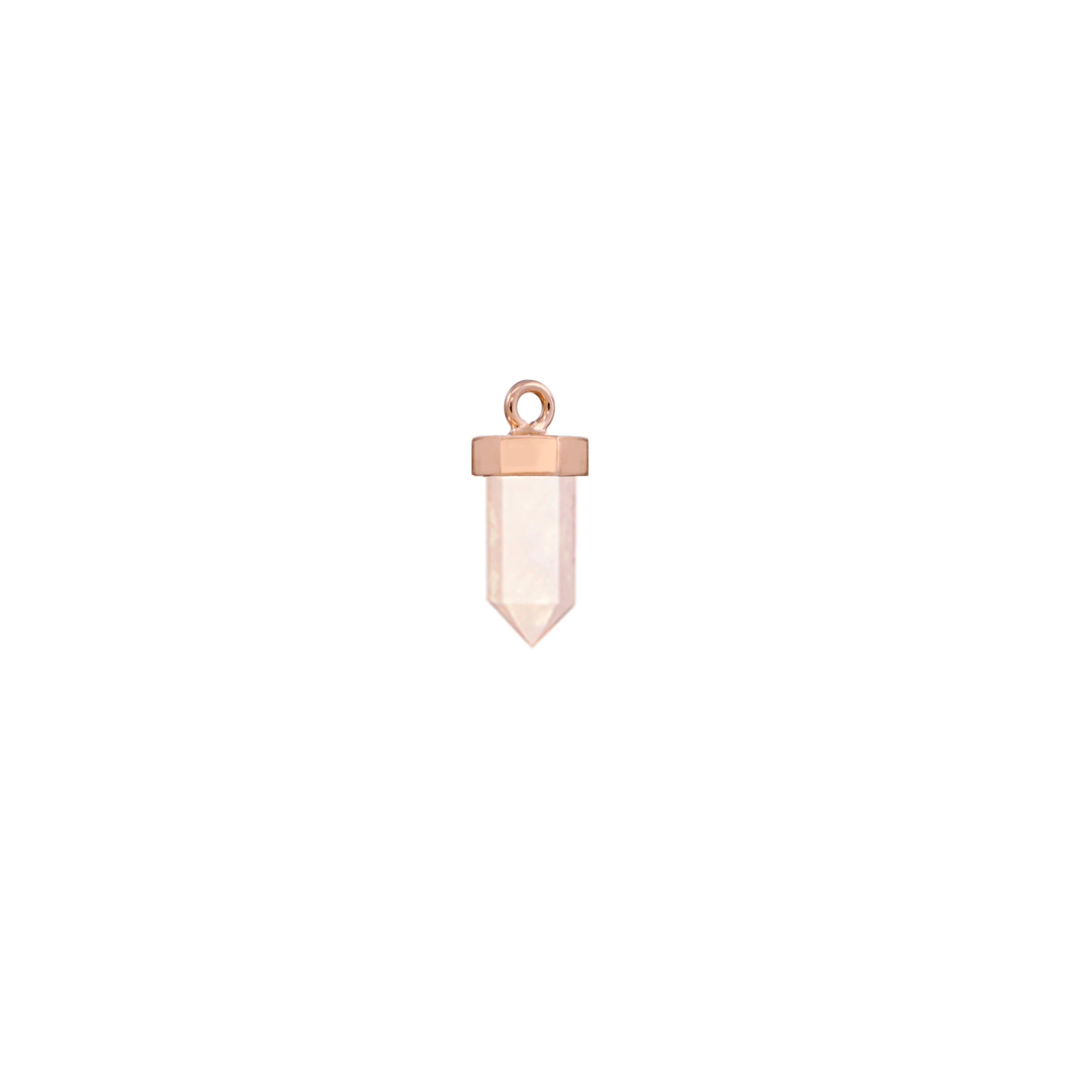 fire flies #1.5 earring charm | rose quartz
