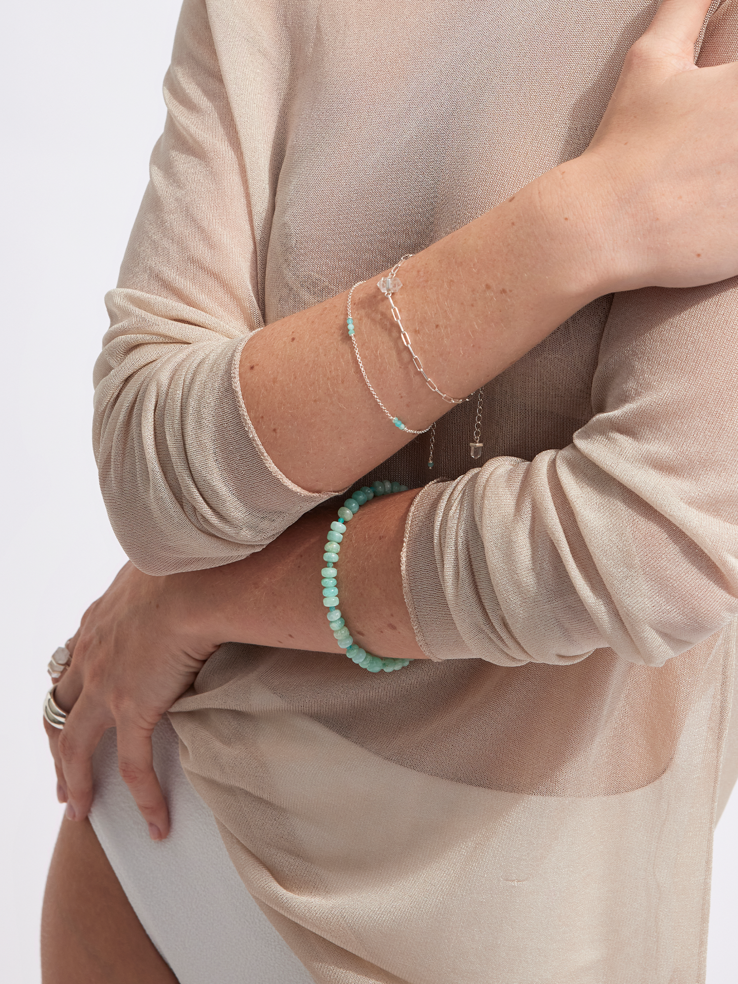 good vibrations bracelet | amazonite