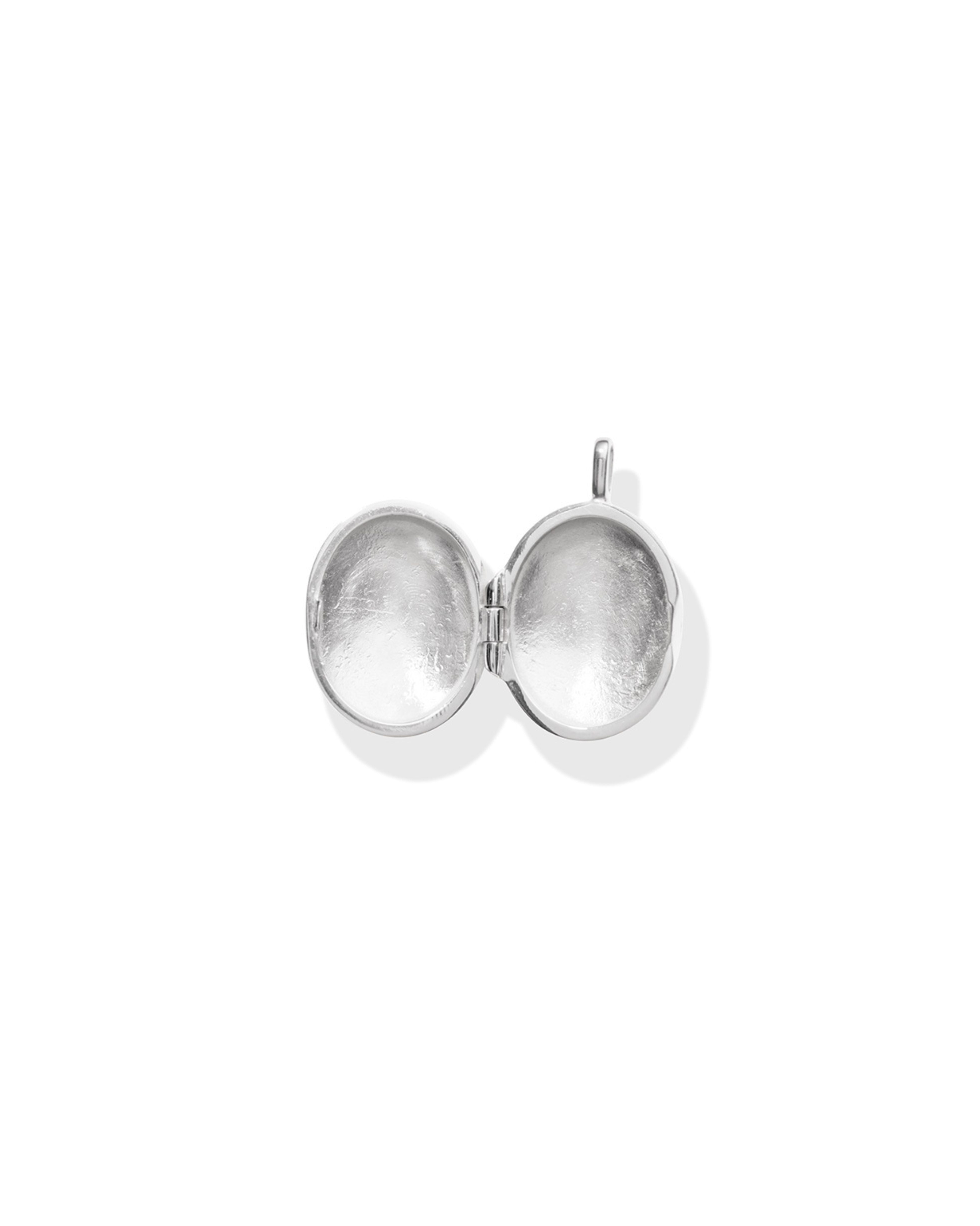 Sterling Silver Photo Locket Charm for Necklace