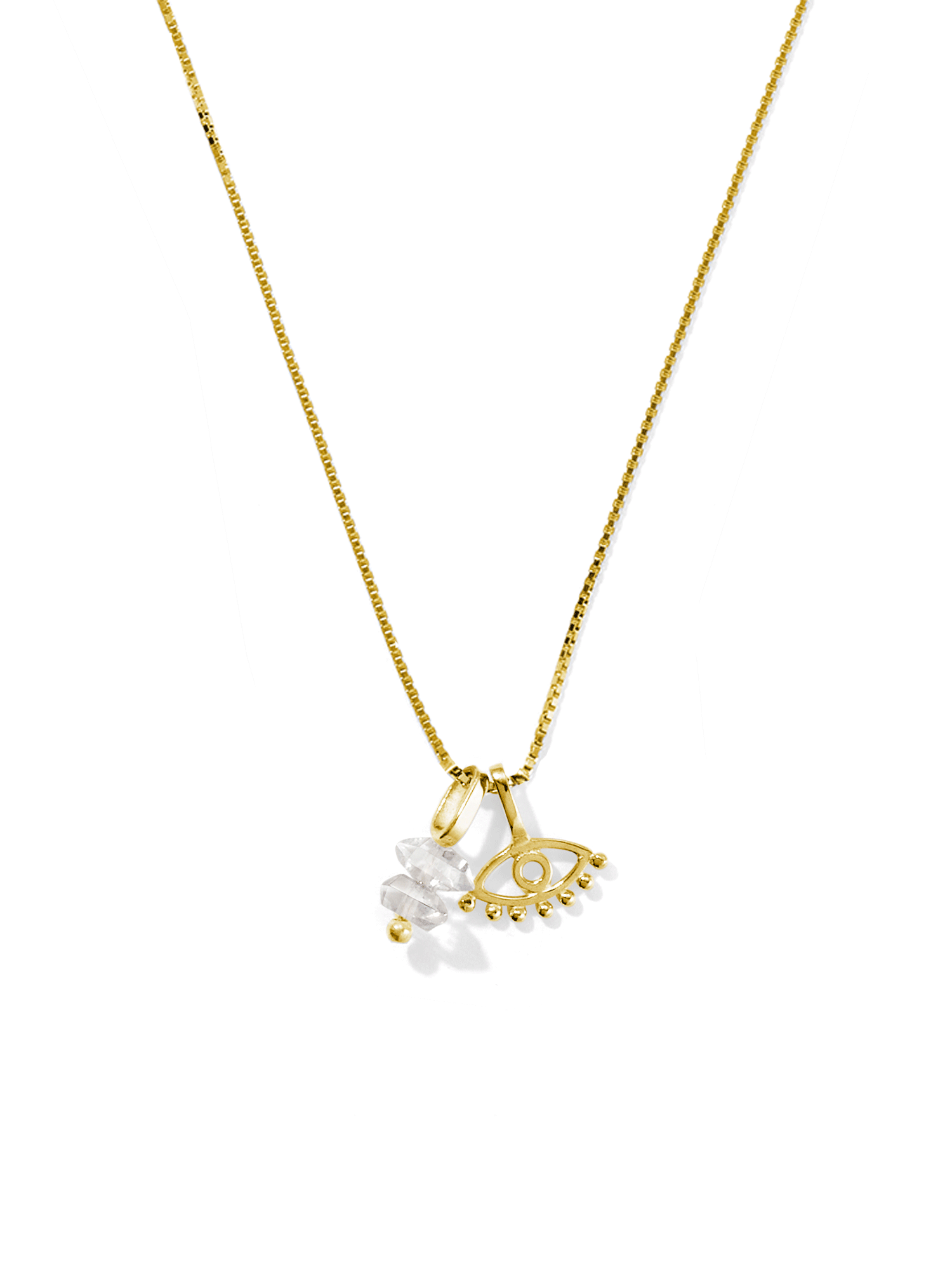 astral charm necklace | herkimer