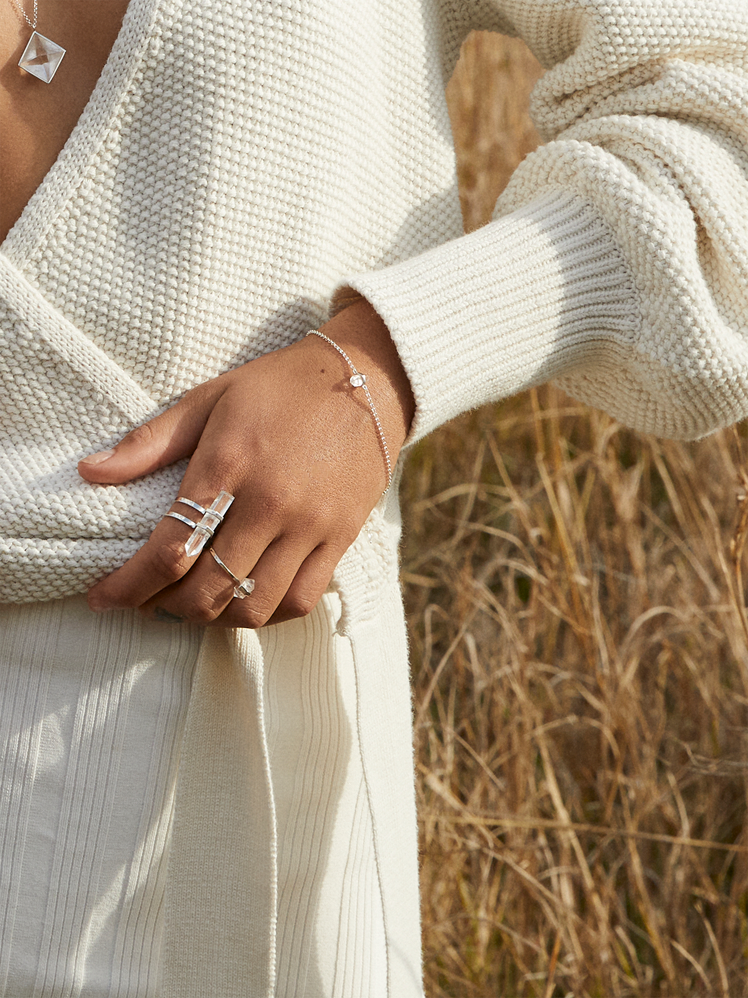 new love clarity ring | clear quartz