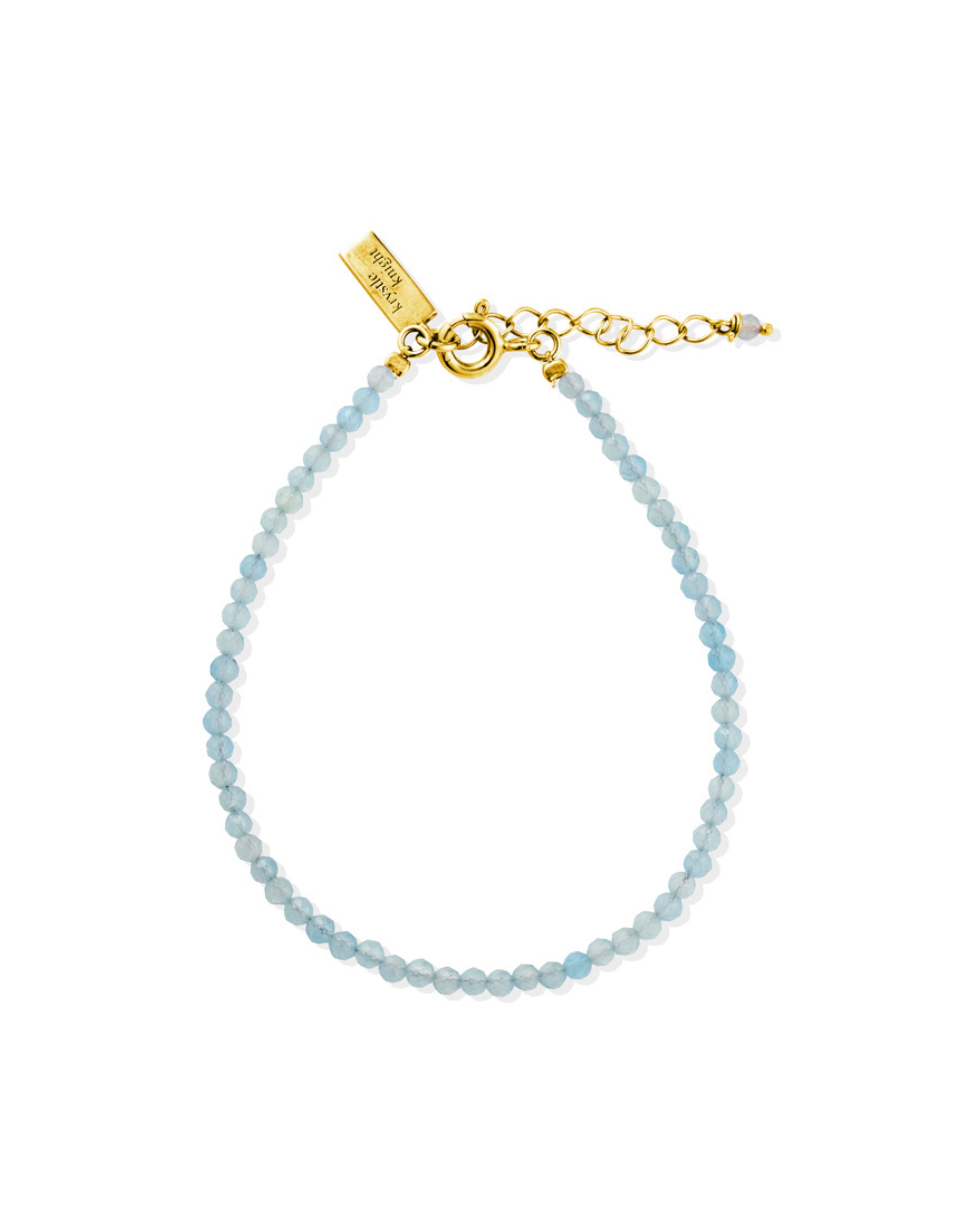 ocean whisper beaded bracelet | aqua marine