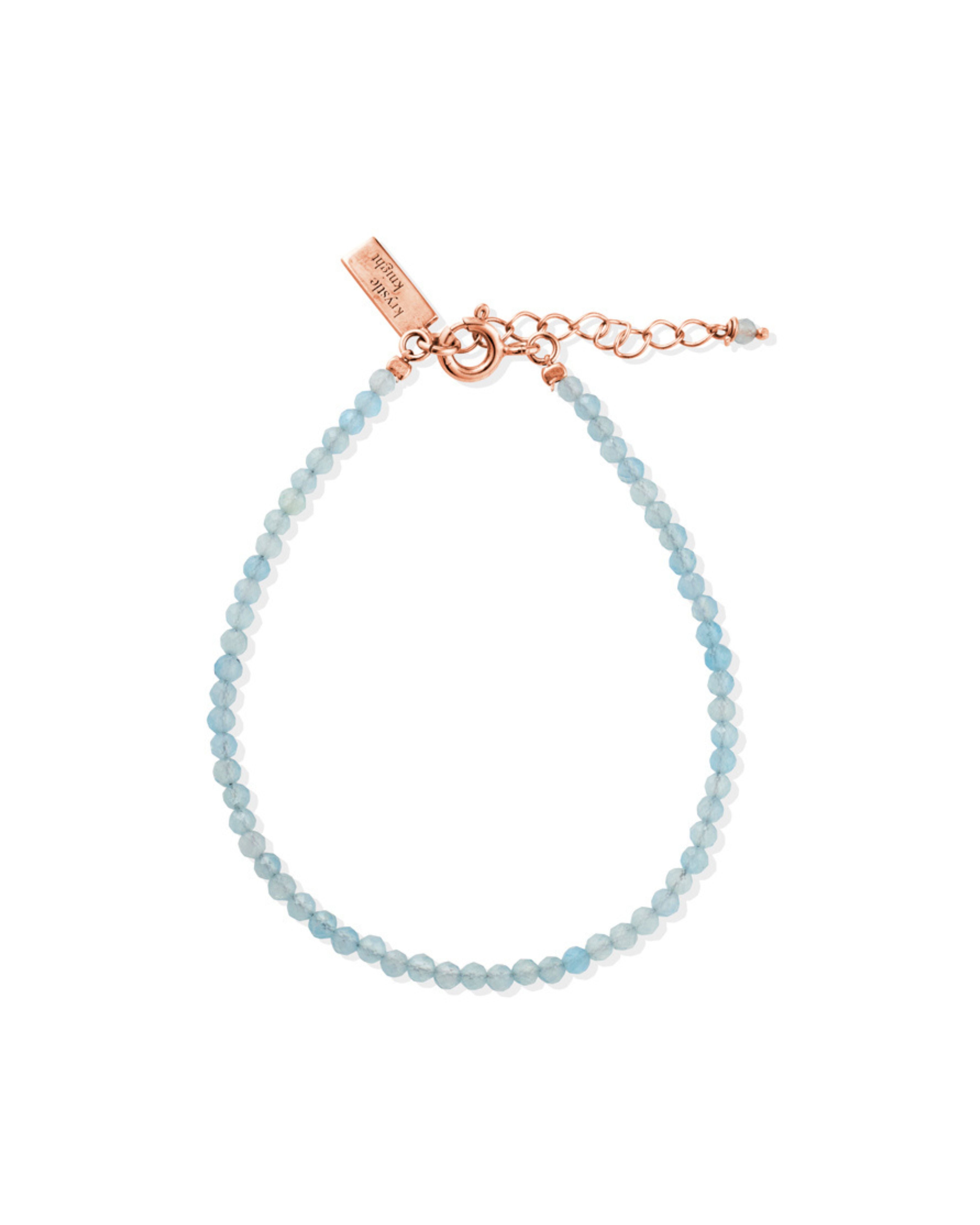 ocean whisper beaded bracelet | aqua marine