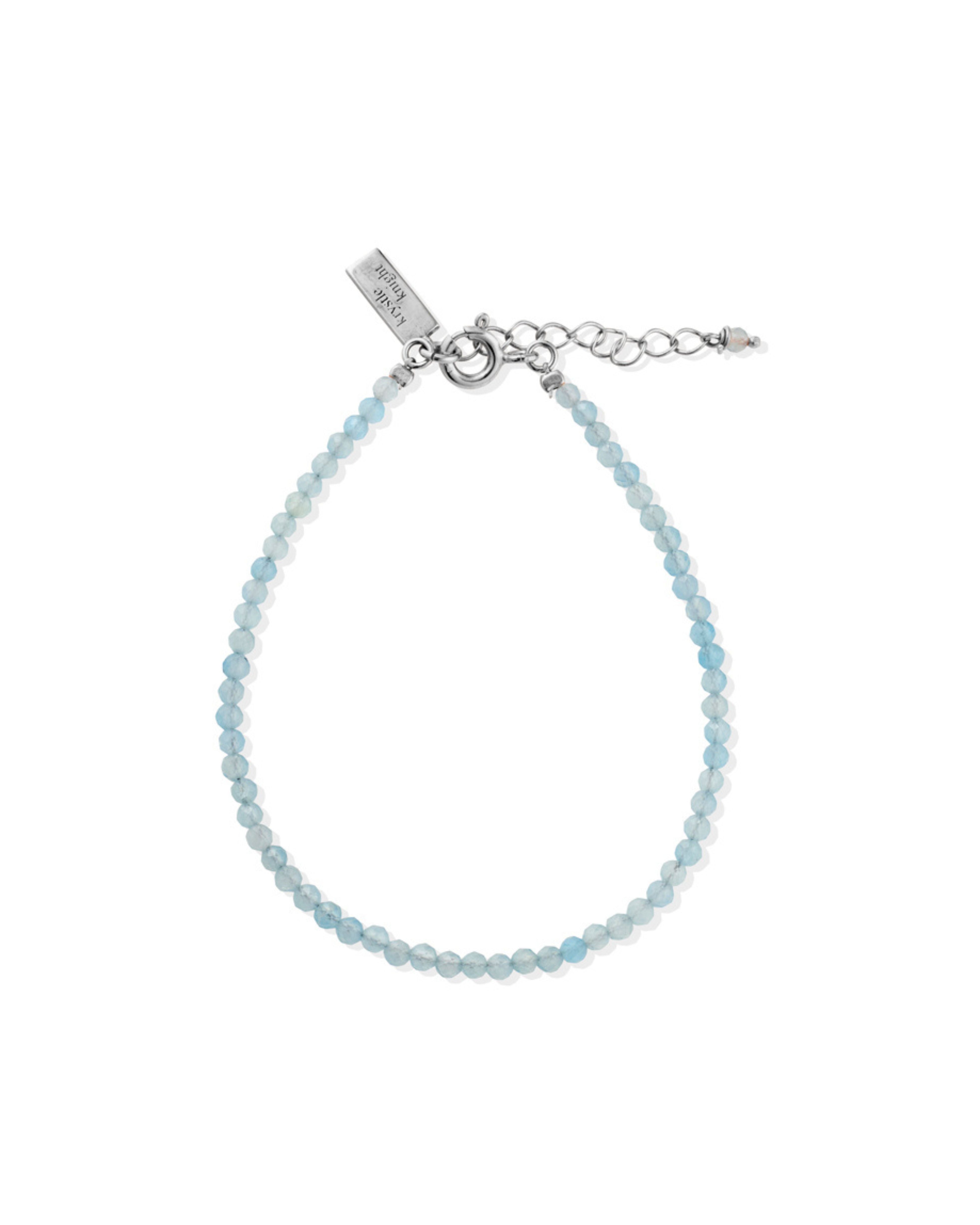 ocean whisper beaded bracelet | aqua marine