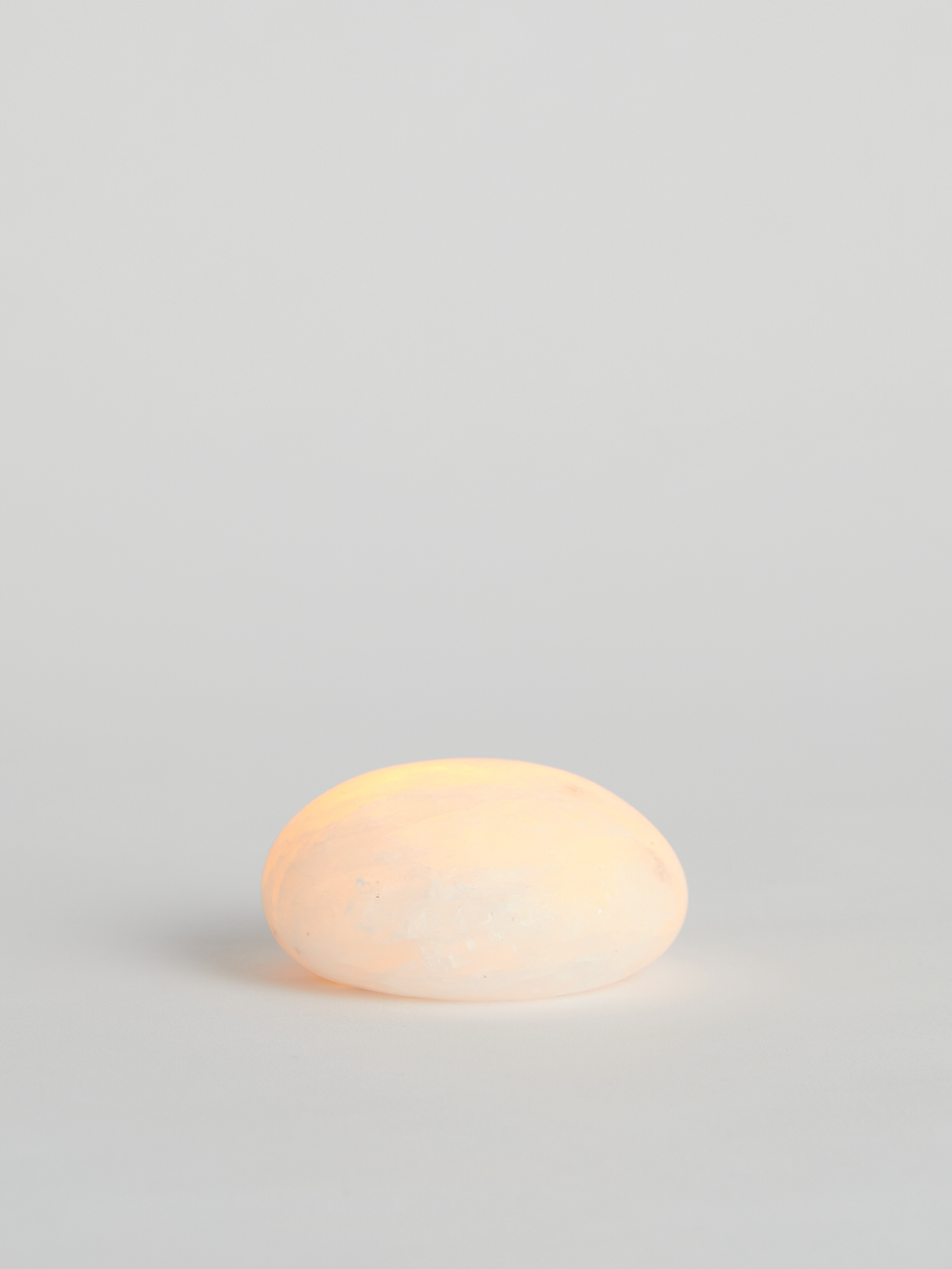 selenite pebble light