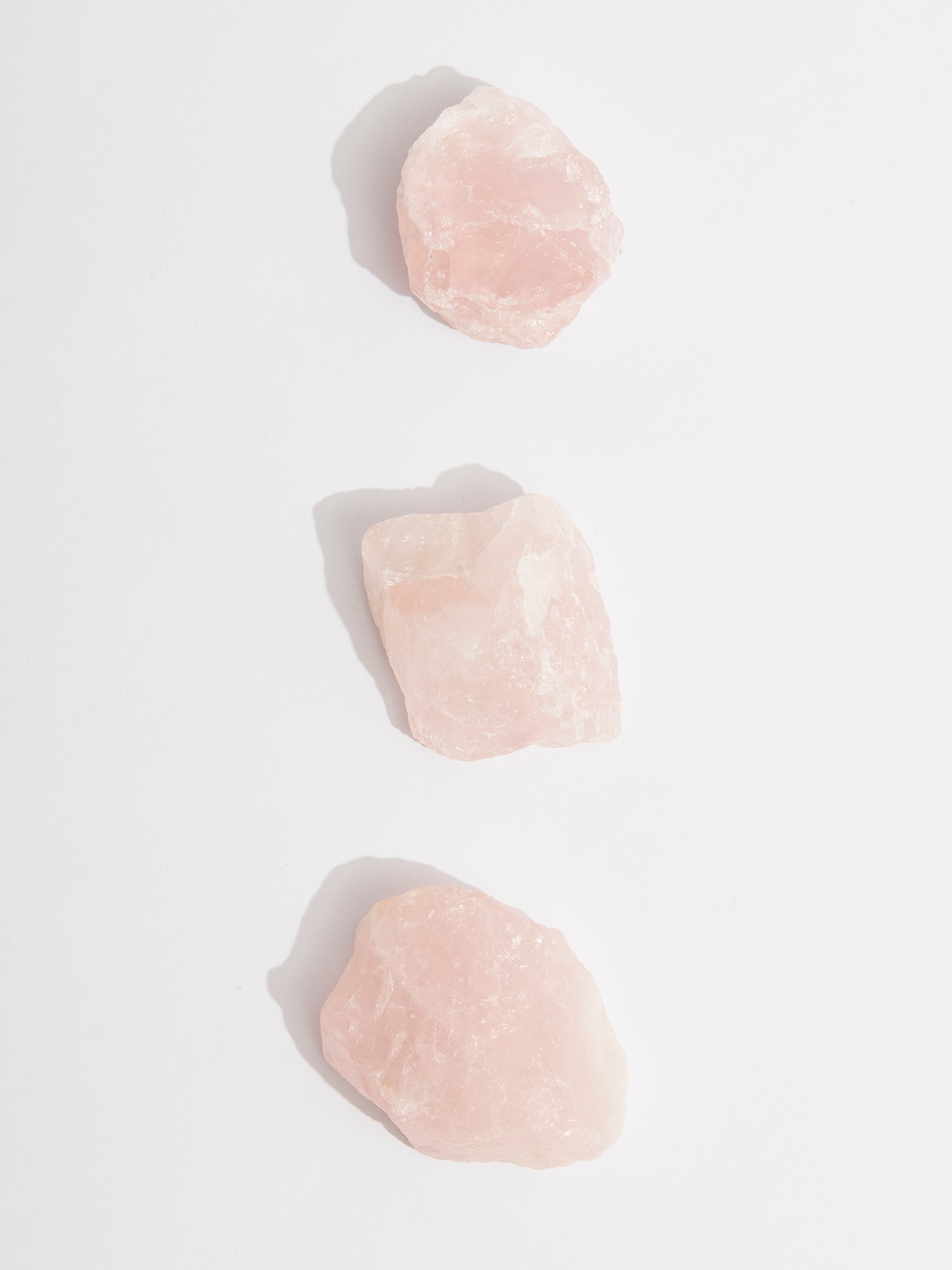 raw crystal | rose quartz