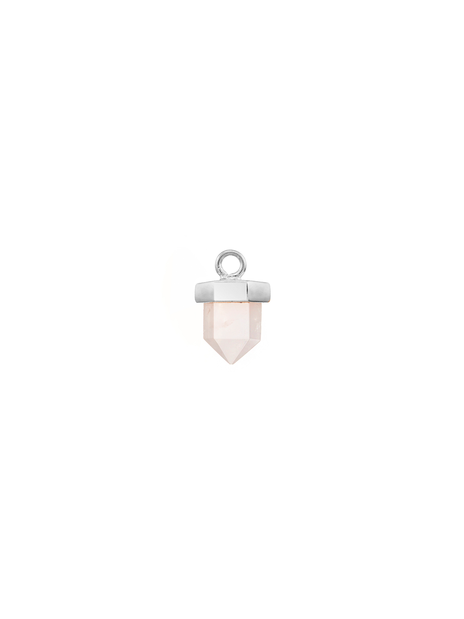 fire flies #1 earring charm | rose quartz