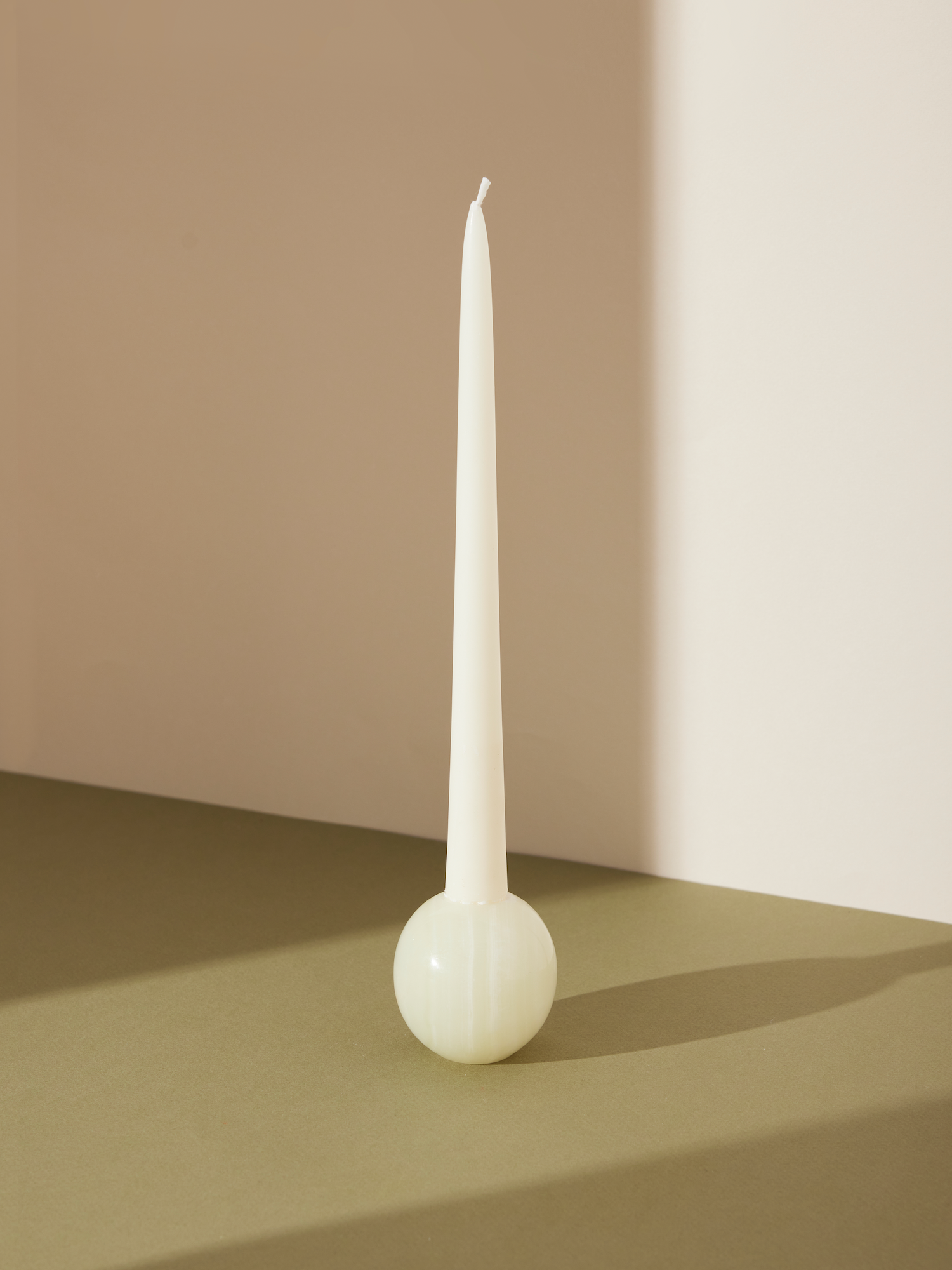 round candle holder | onyx