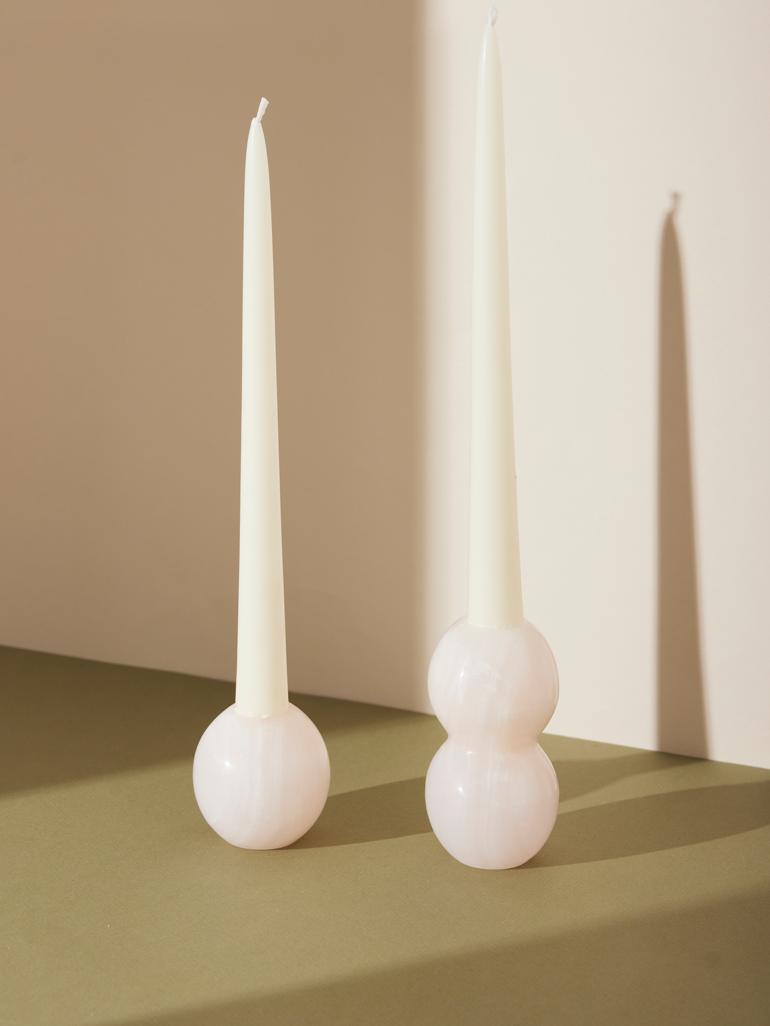 round candle holder set | onyx