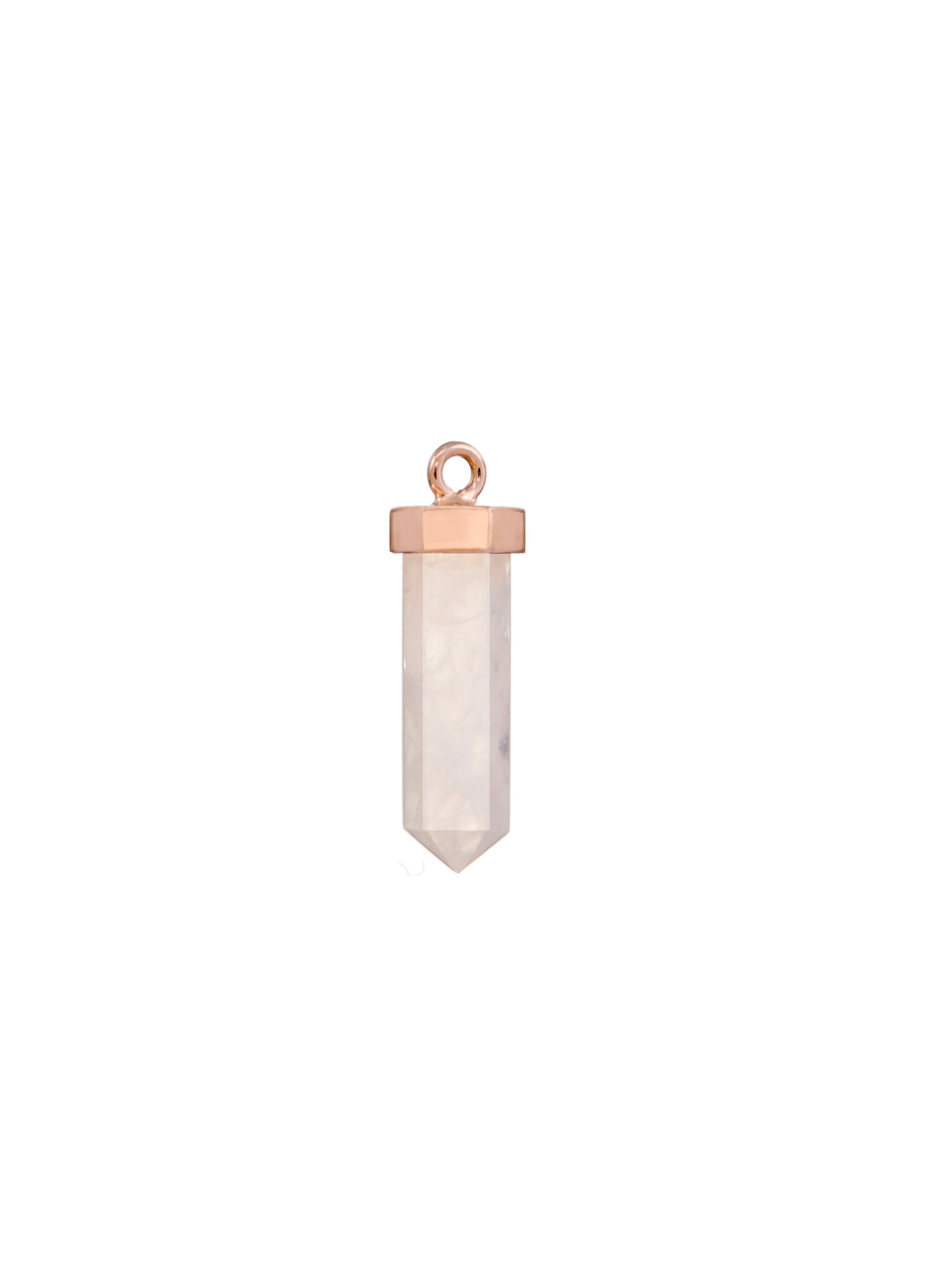 fire flies #2 earring charm | rose quartz