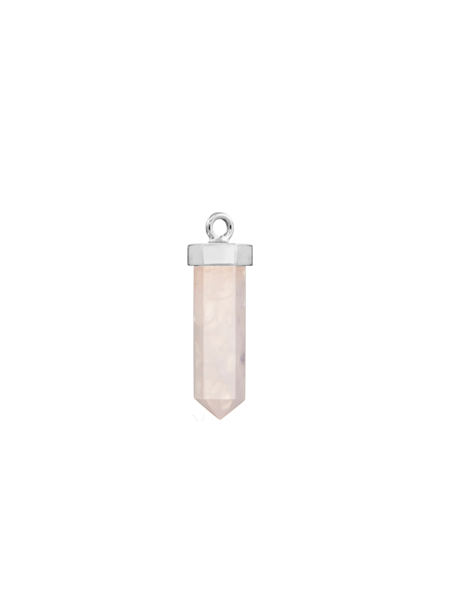 fire flies #2 earring charm | rose quartz