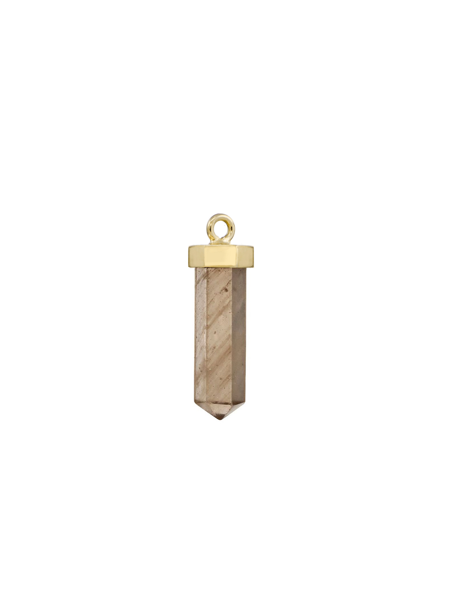 fire flies #2 earring charm | smoky quartz