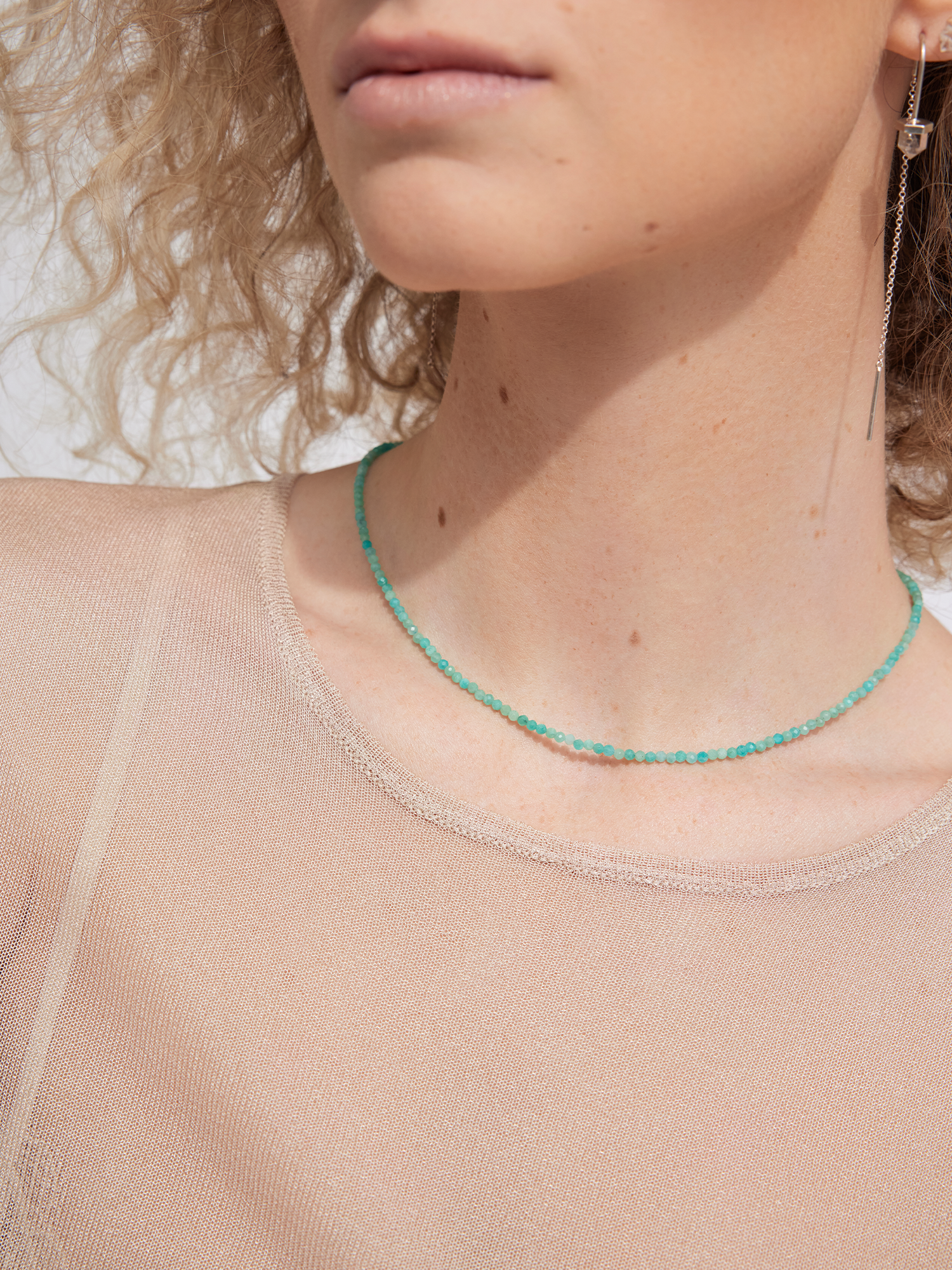 spoken truth necklace | amazonite