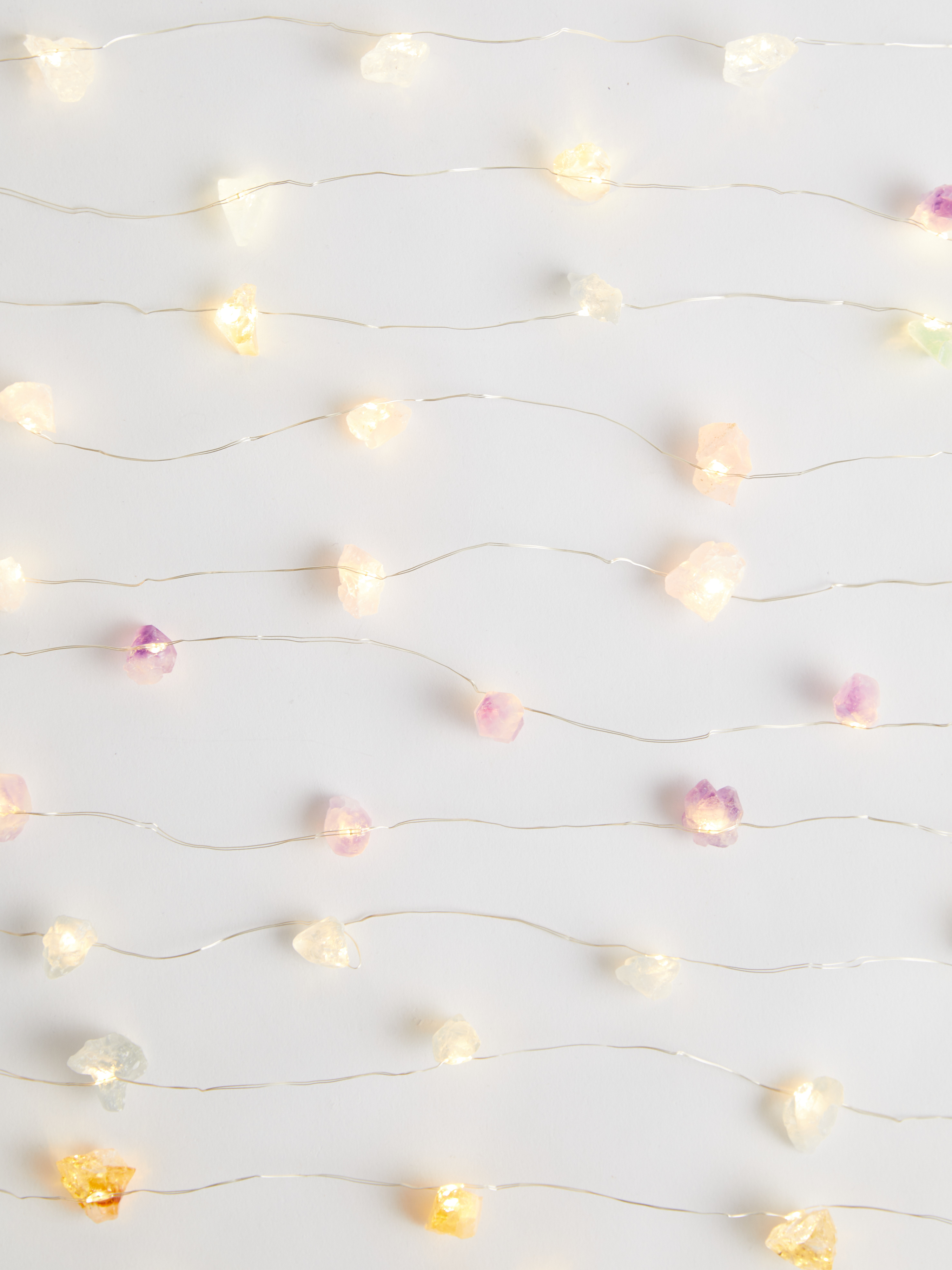 twinkle crystal lights | citrine